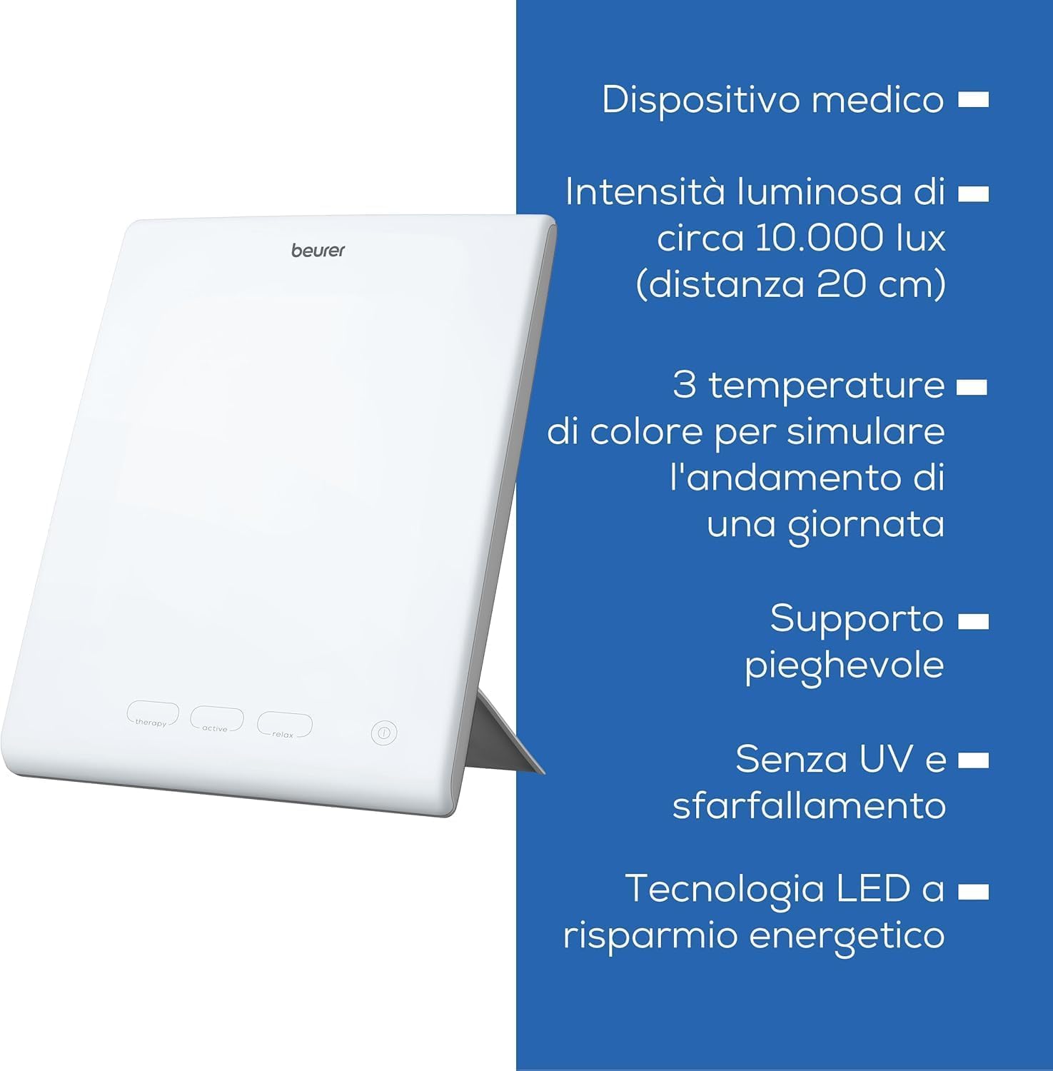 beurer-tl-45-perfectday-lampada-per-la-luce-del-giorno-fototerapia-per-il-beness image 8
