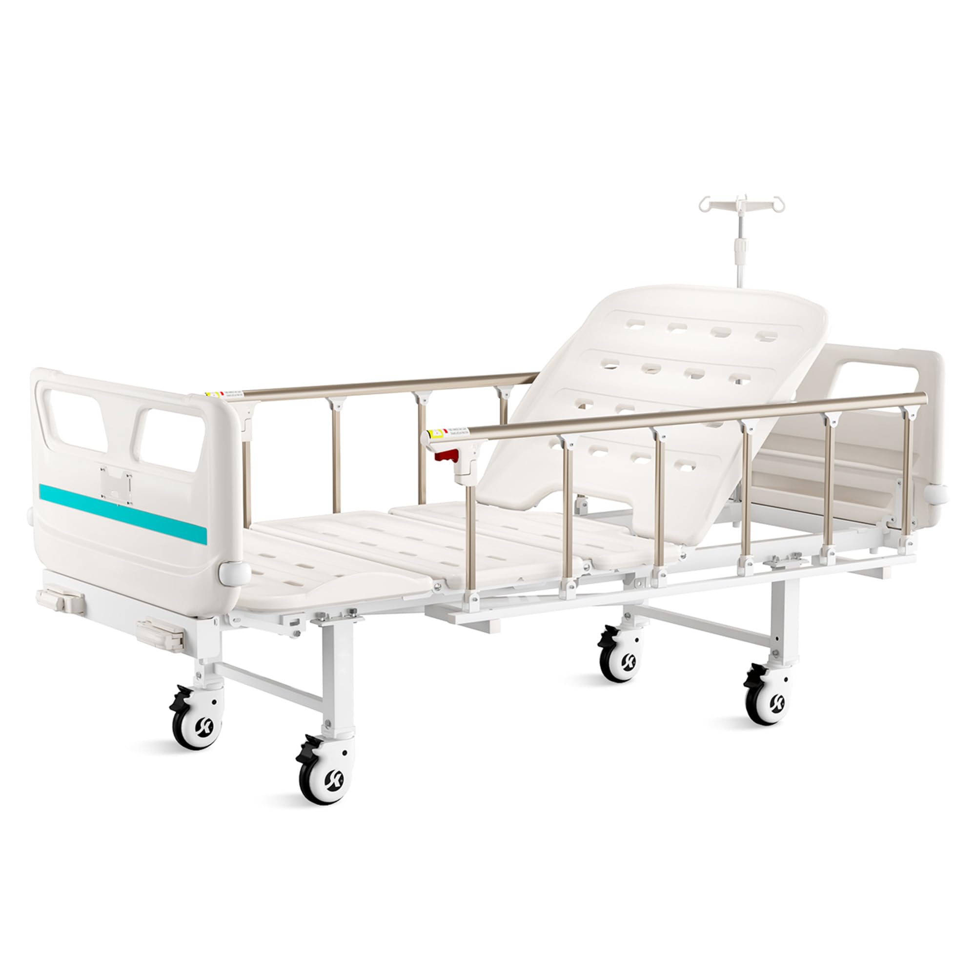 gima-44740-letto-a-3-sezioni-ad-altezza-variabile-con-2-manovelle-e-ruote image 2