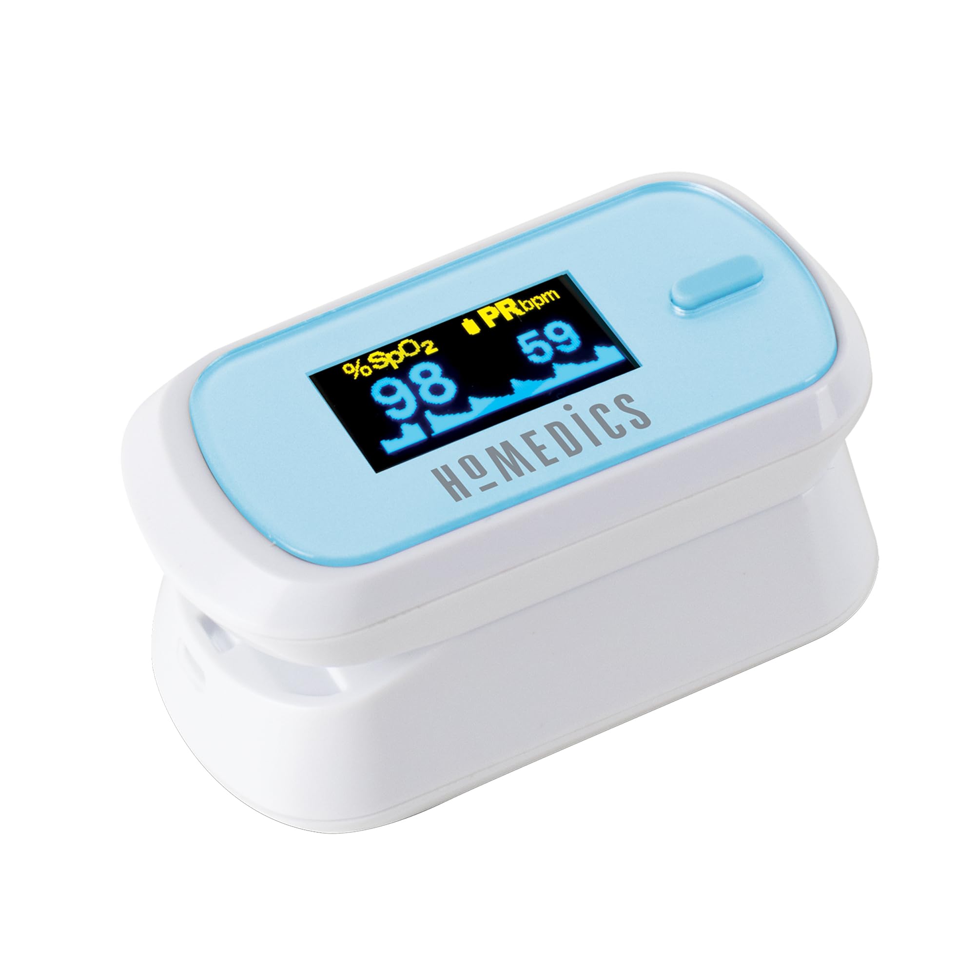 homedics-pulsossimetro-da-dito-con-display-oled-e-cardiofrequenzimetro-spo2-freq image 1