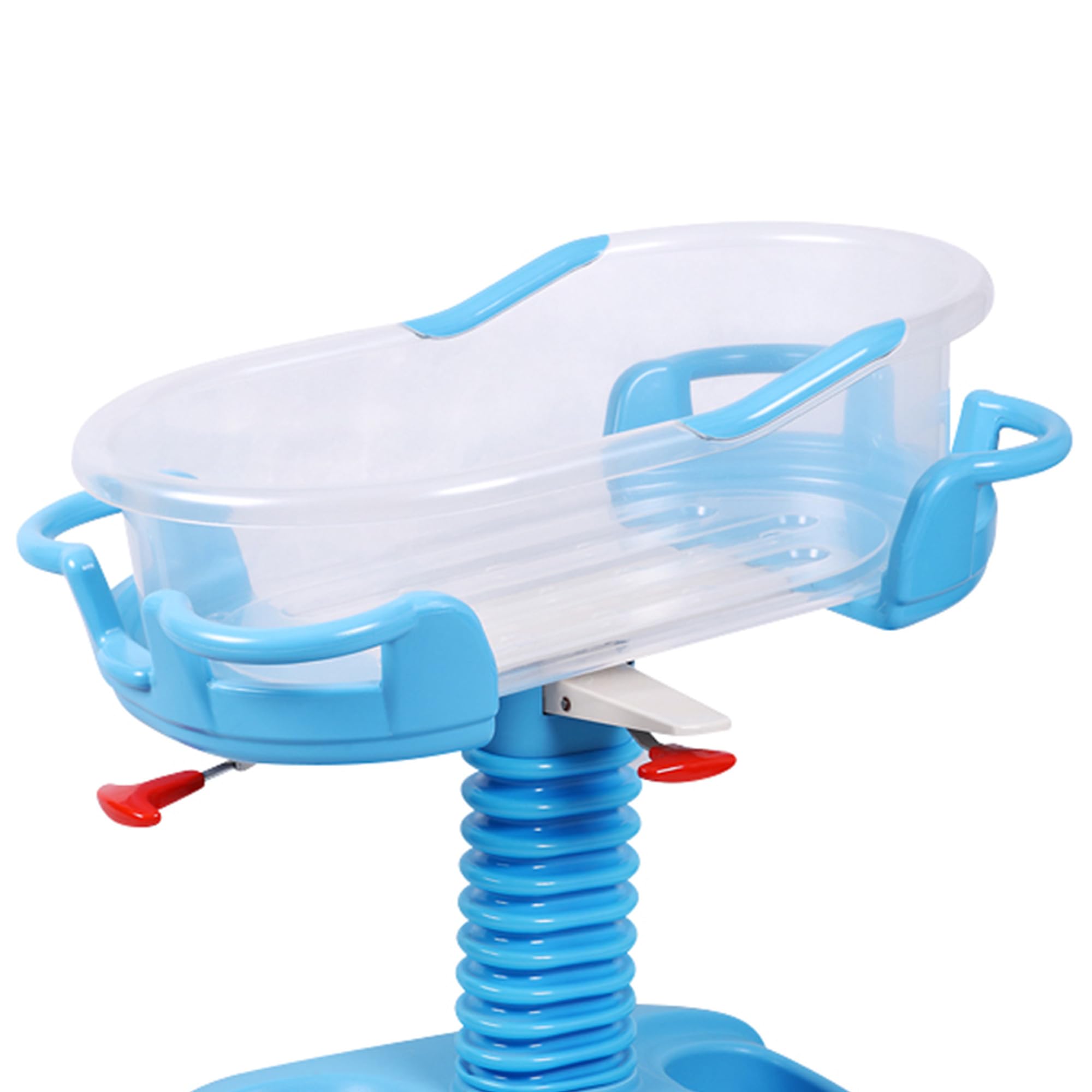 gima-43502-culla-neonatale-azzurra-con-altezza-regolabile-e-inclinazione-trendel image 2