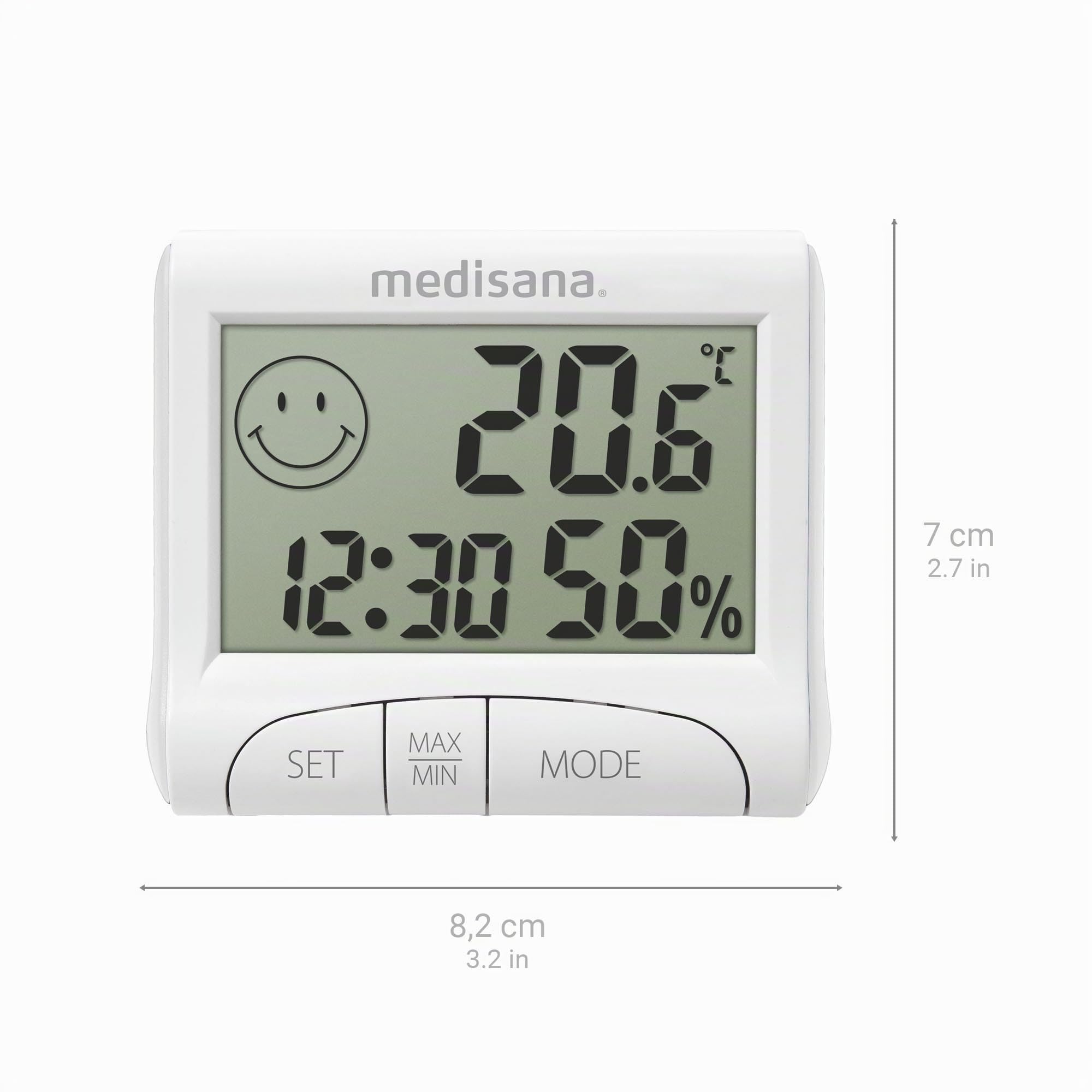 medisana-hg-100-igrometro-digitale-con-termometro-ambiente-indicatore-comfort-me image 2