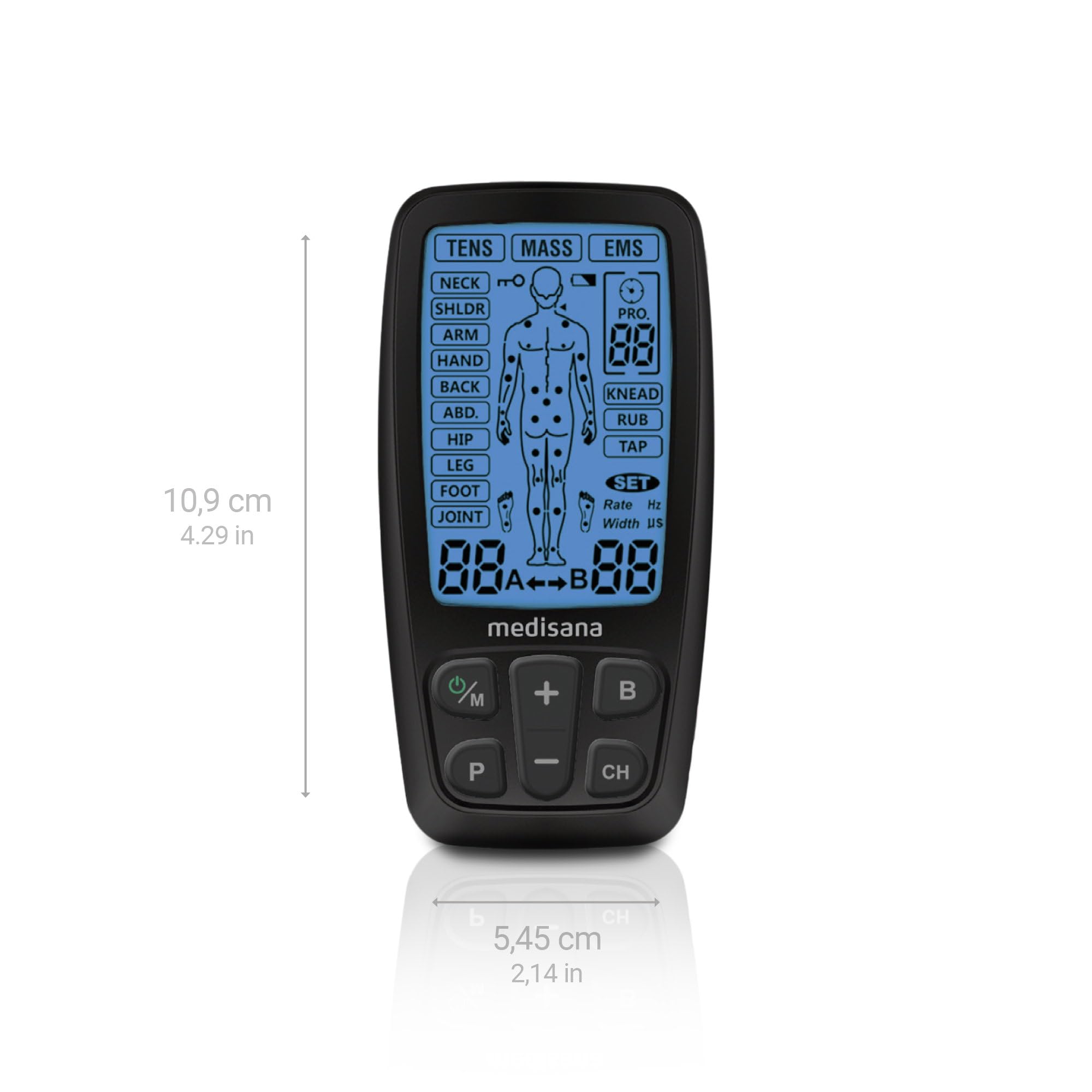 medisana-tt-205-dispositivo-tens-ems-elettrostimolatore-60-programmi image 2