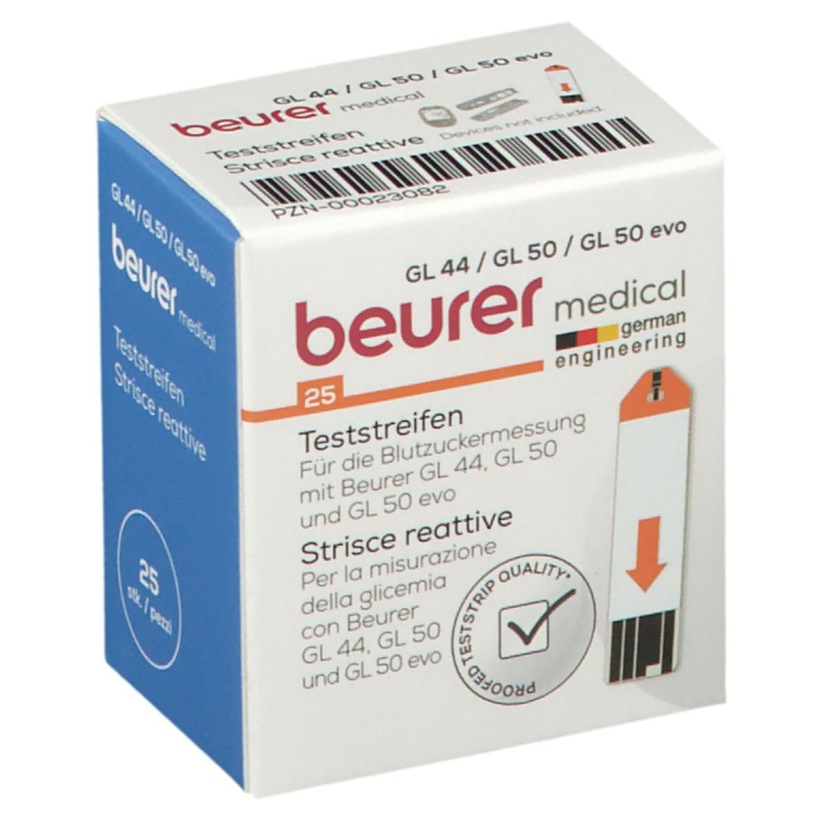 beurer-strisce-reattive-per-glicemia-gl-44-gl-50-gl-50-evo-confezione-da-25 image 1