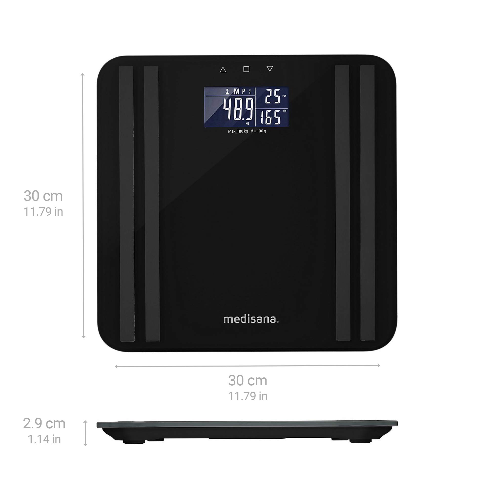 medisana-bs-465-bilancia-per-analisi-corporea-con-indicatore-luminoso-180-kg-8-u image 2