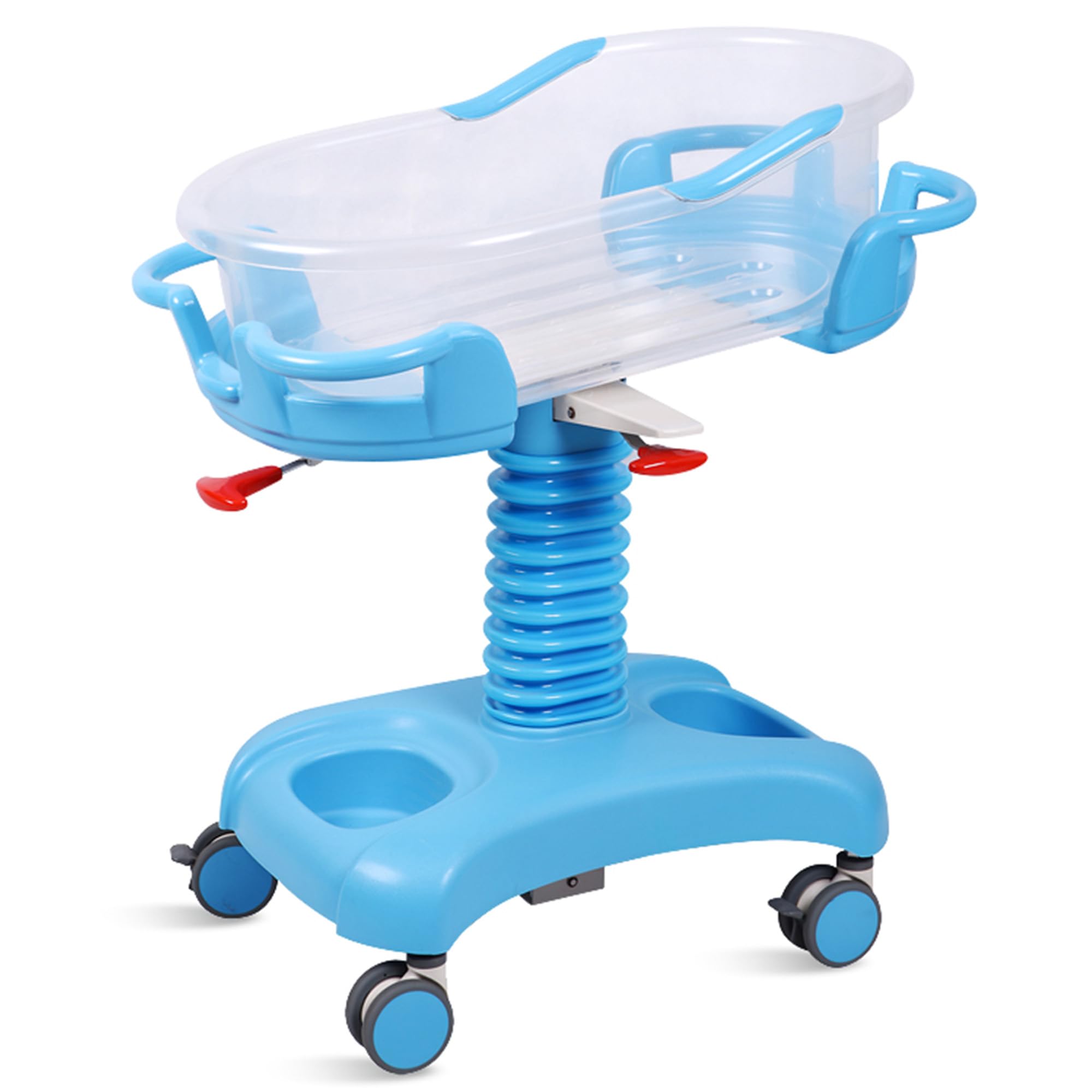 gima-43502-culla-neonatale-azzurra-con-altezza-regolabile-e-inclinazione-trendel image 1