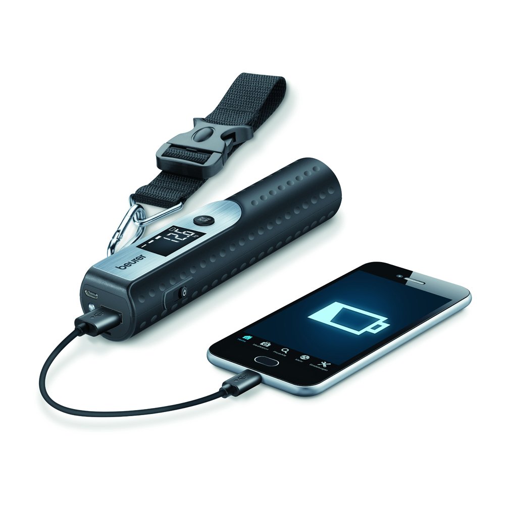 beurer-ls-50-travelmeister-pesabagagli-digitale-power-bank-5000-mah-e-torcia-led image 2