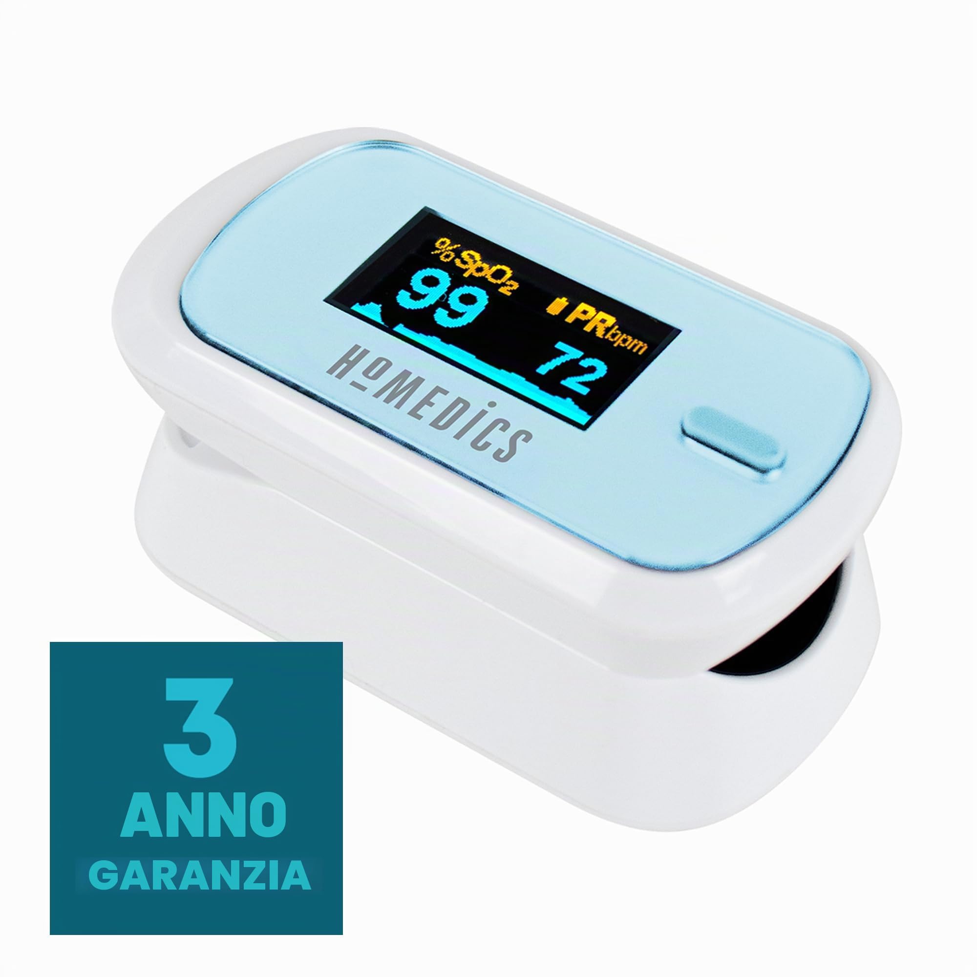 homedics-pulsossimetro-da-dito-con-display-oled-e-cardiofrequenzimetro-spo2-freq image 2