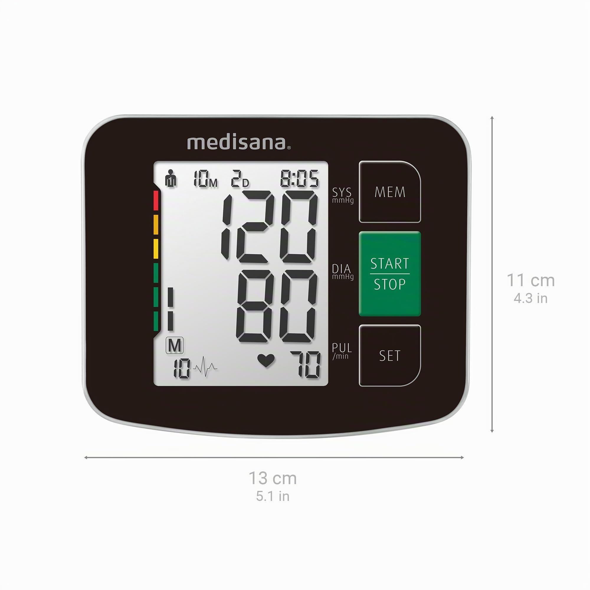 medisana-bu-516-misuratore-di-pressione-da-braccio-con-semaforo-e-rilevazione-ar image 2