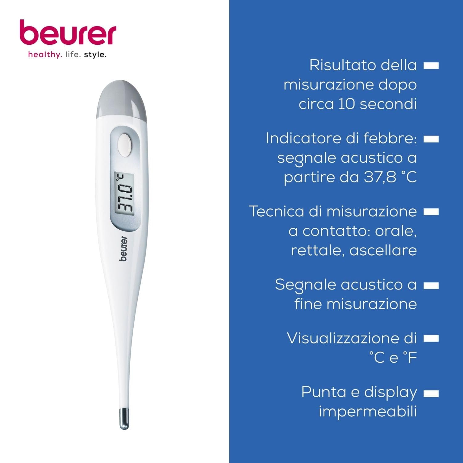 beurer-ft09-termometro-digitale-a-contatto-precisione-0-1-c-impermeabile-con-cus image 3