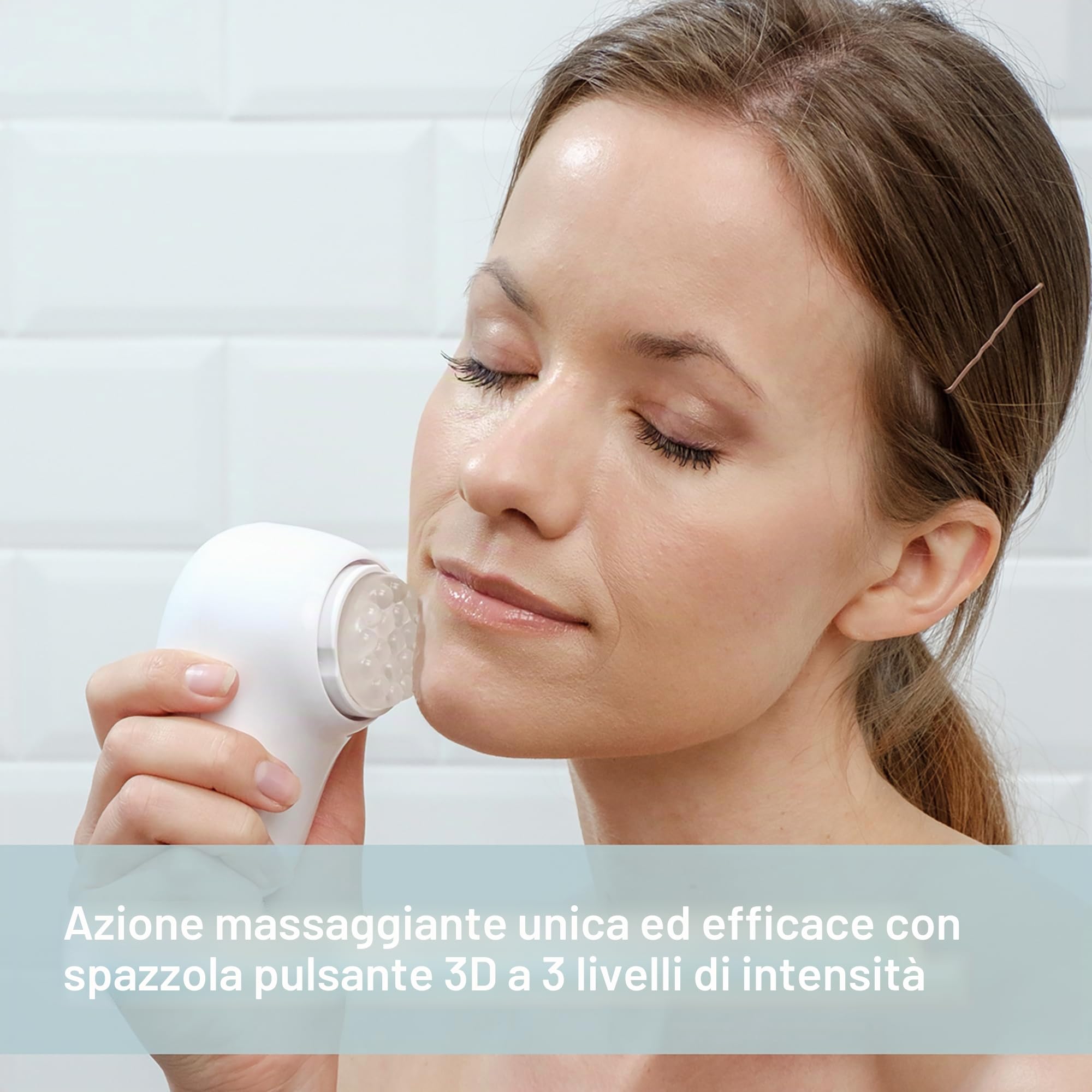 homedics-puret-plus-spazzola-sonica-per-pulizia-viso-con-app-e-skin-scanner image 3