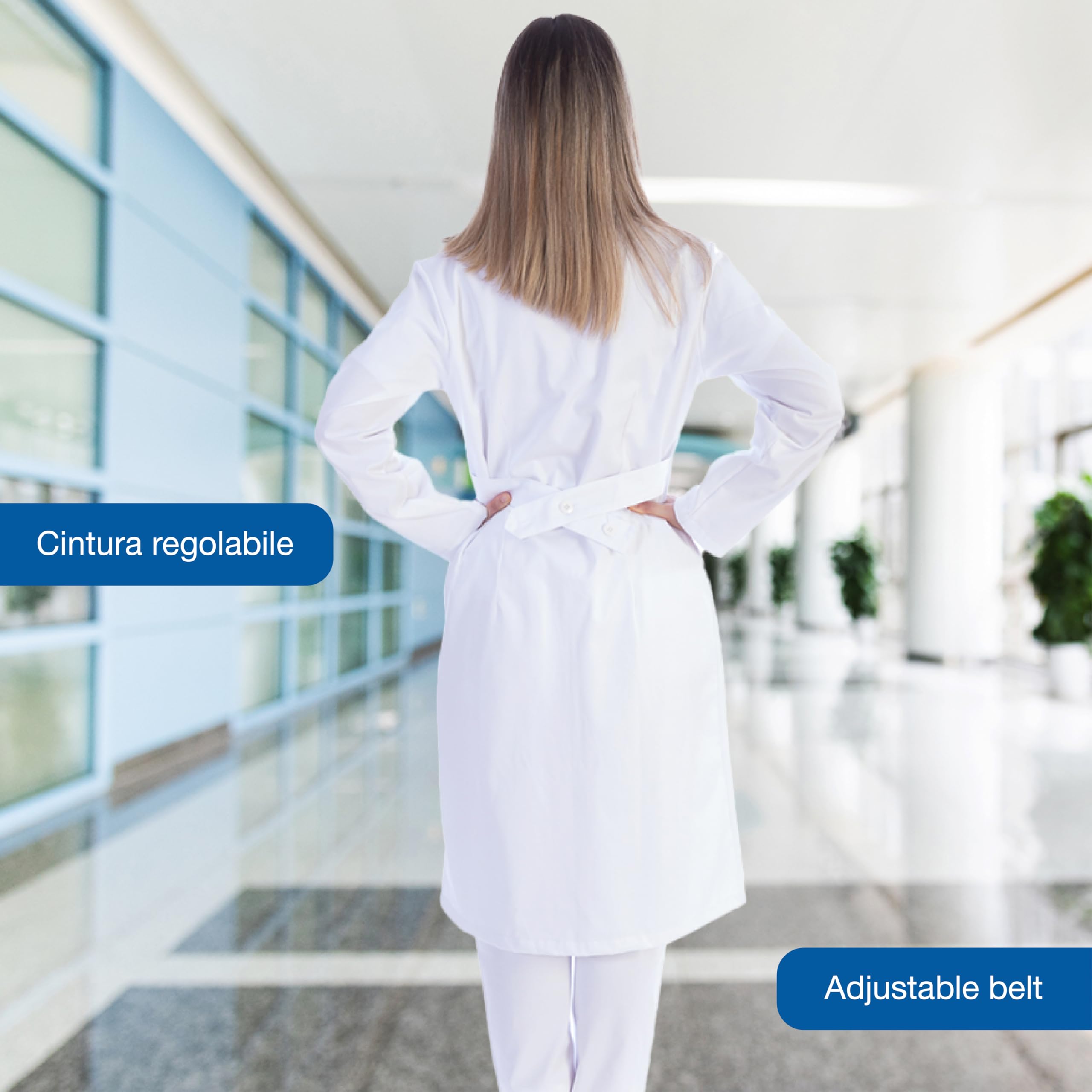 gima-camicia-in-cotone-e-poliestere-con-bottoni-uniforme-medica image 4