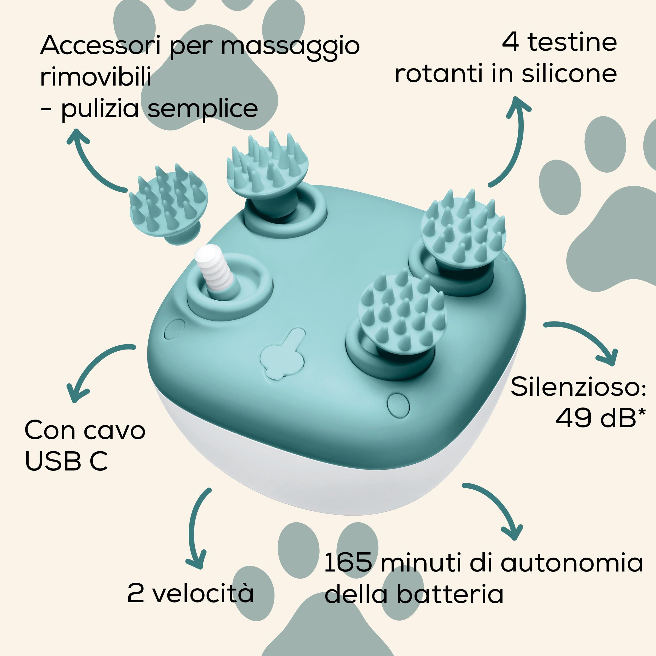 beurer-love-your-pet-massaggiatore-buddy-per-cani-e-gatti-4-testine-in-silicone- image 6