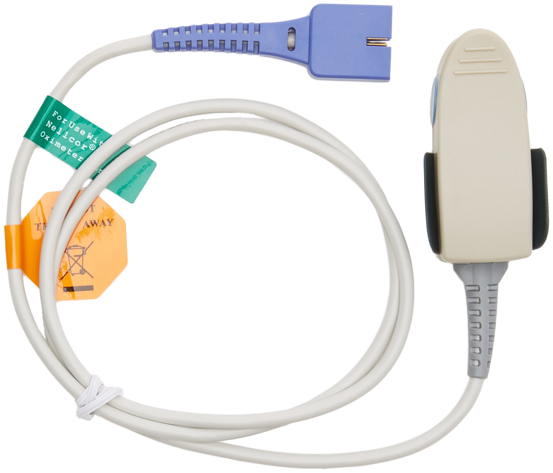 gima-35262-sensore-riutilizzabile-spo2-per-dito-adulto-cavo-0-09-m-compatibile-c image 1