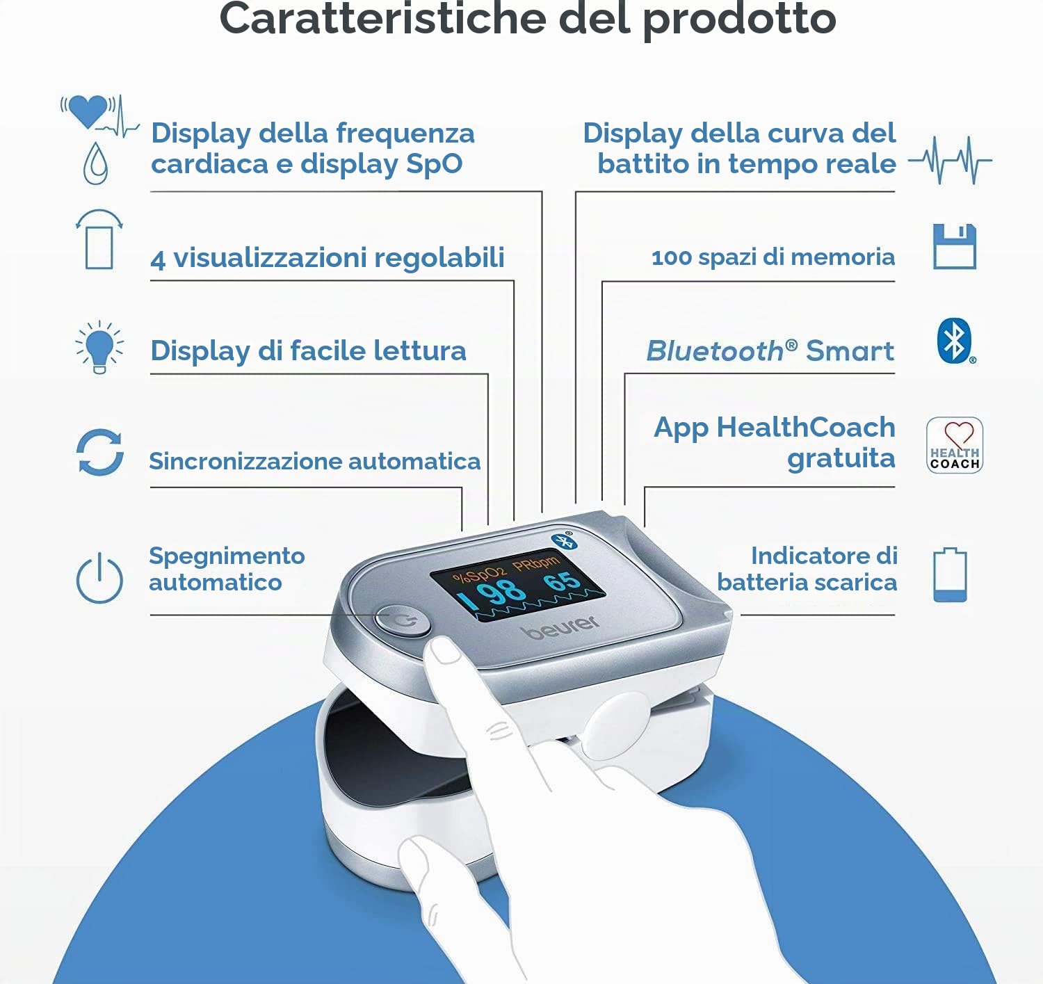 beurer-po-60-saturimetro-bluetooth-con-display-colorato-e-100-posizioni-di-memor image 6