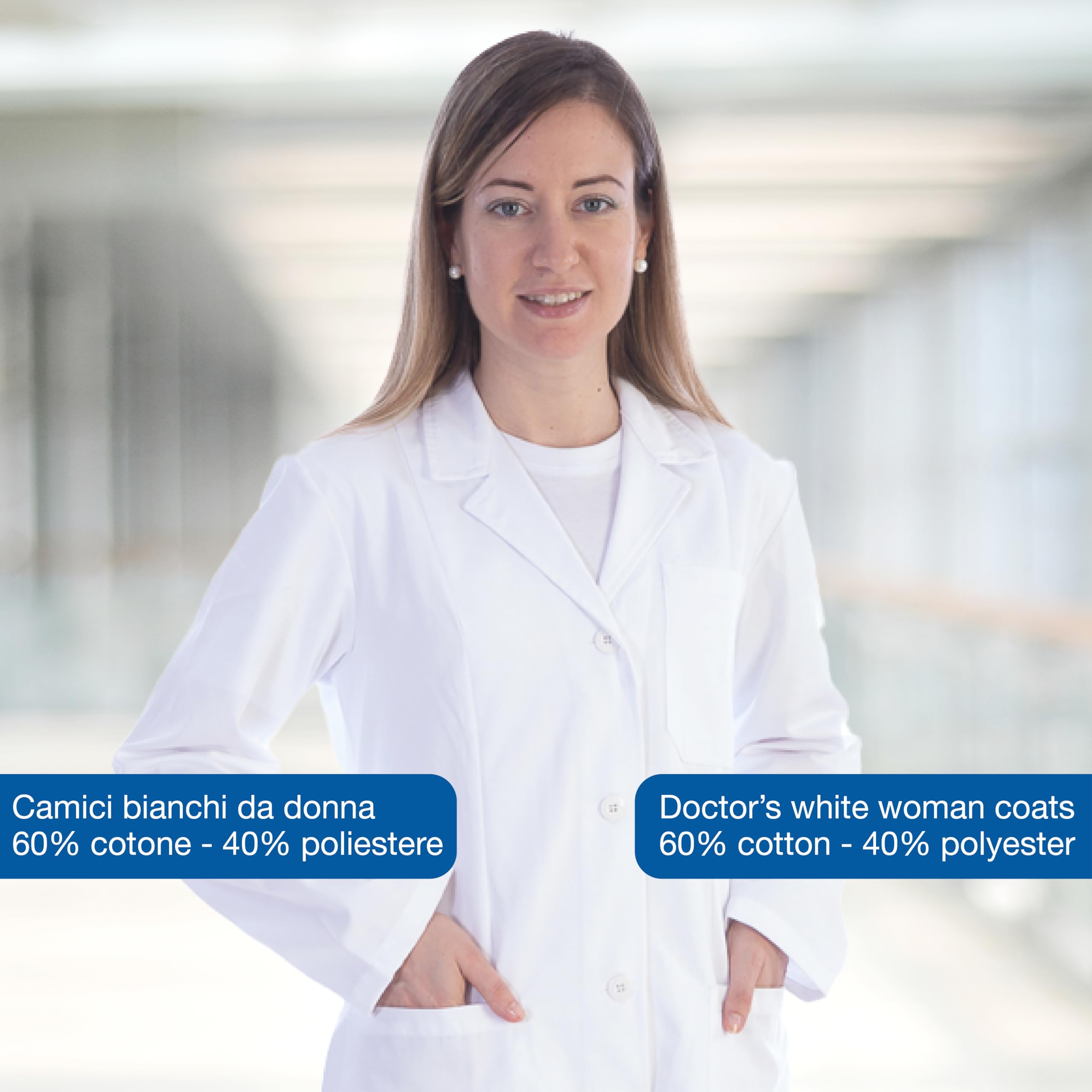 gima-camicia-in-cotone-e-poliestere-con-bottoni-uniforme-medica image 2