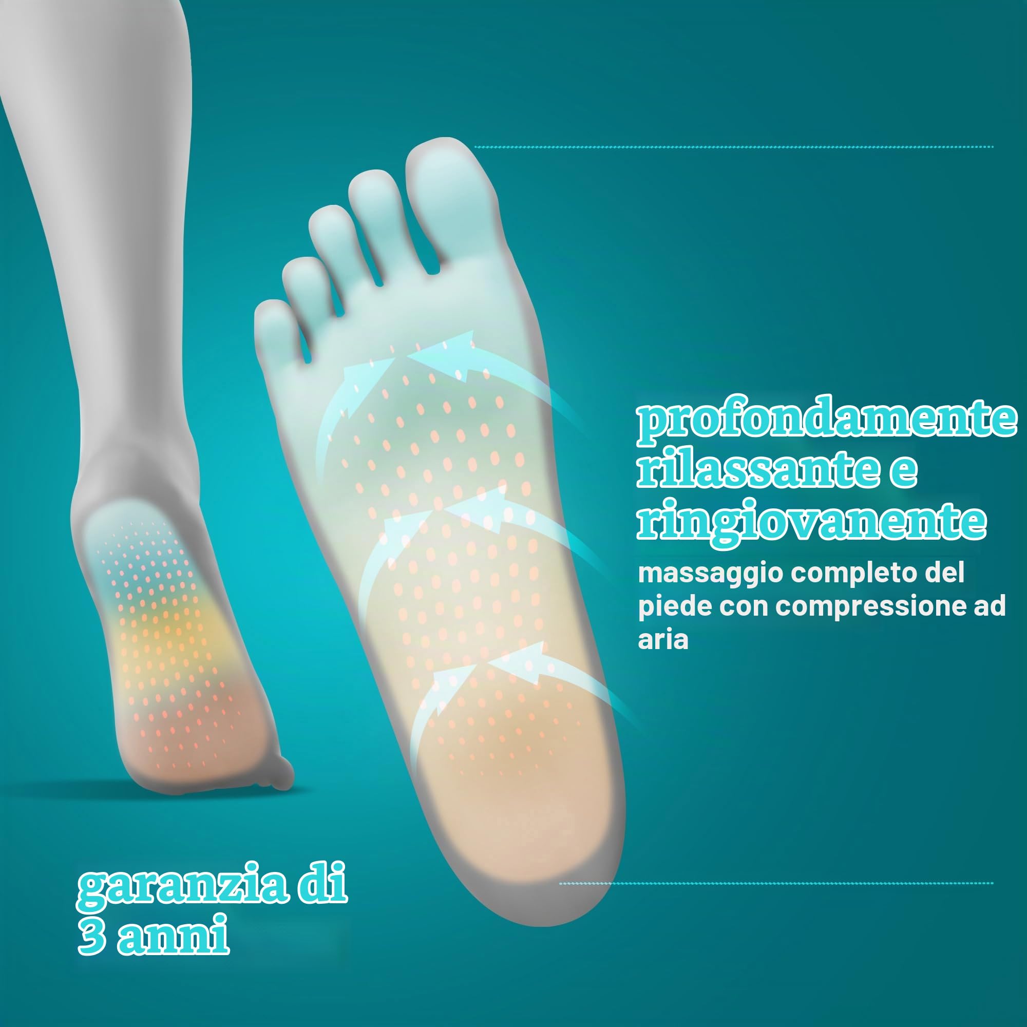 homedics-shiatsu-air-pro-massaggiatore-per-piedi-con-compressione-ad-aria-e-calo image 2