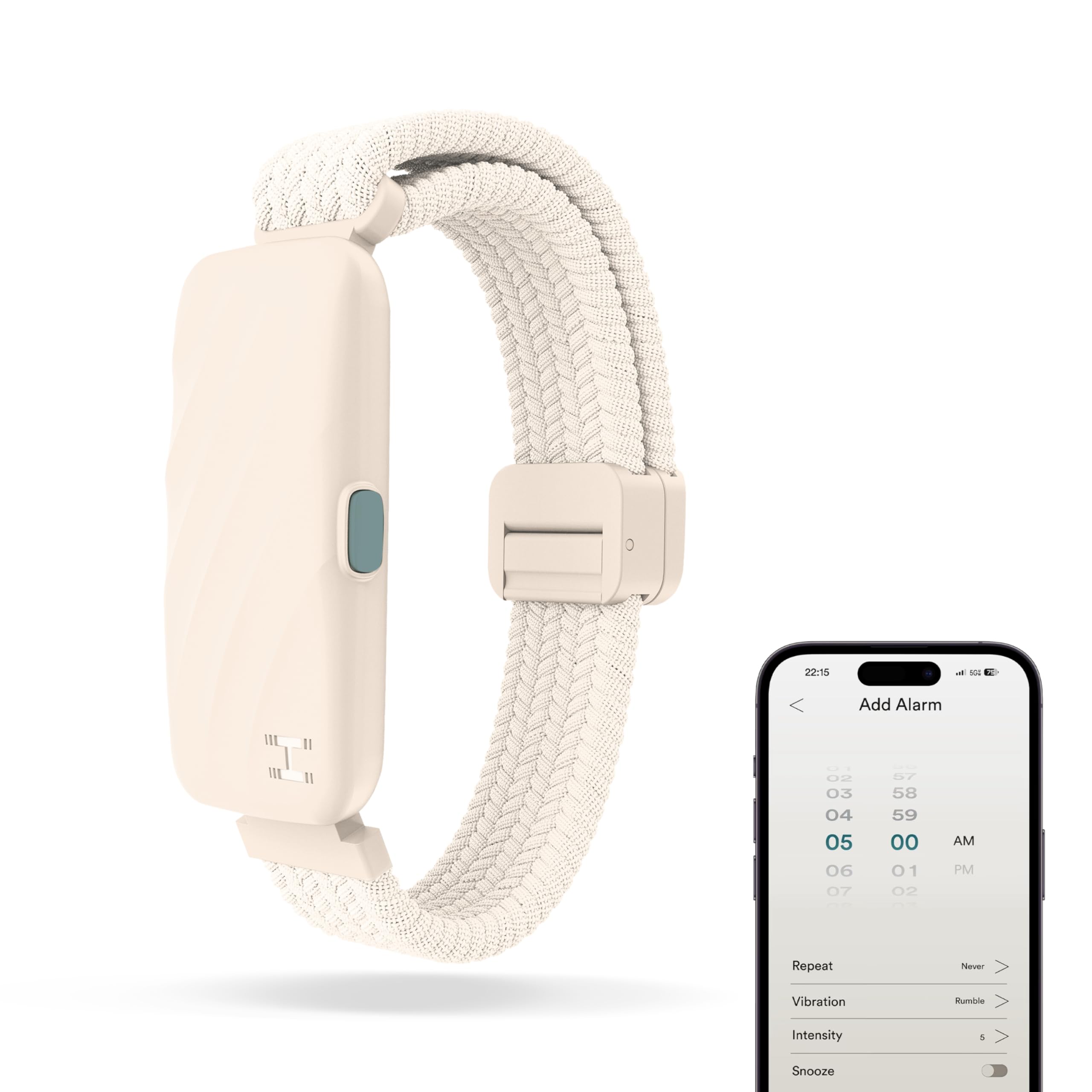 homedics-wakeband-braccialetto-sveglia-vibrante-con-app-9-intensit-e-snooze-acqu image 1