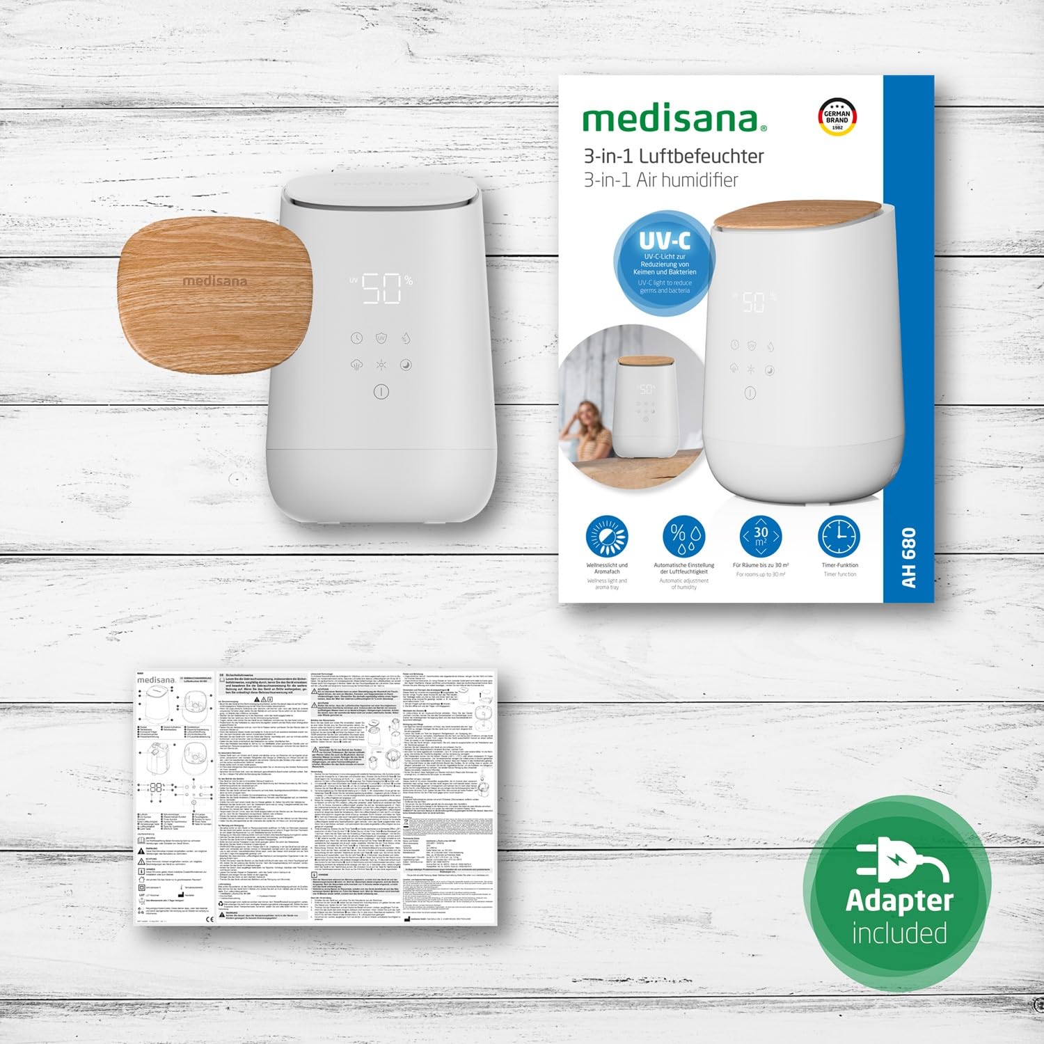 medisana-ah-680-umidificatore-a-ultrasuoni-con-timer-modalit-sleep-e-aromaterapi image 6