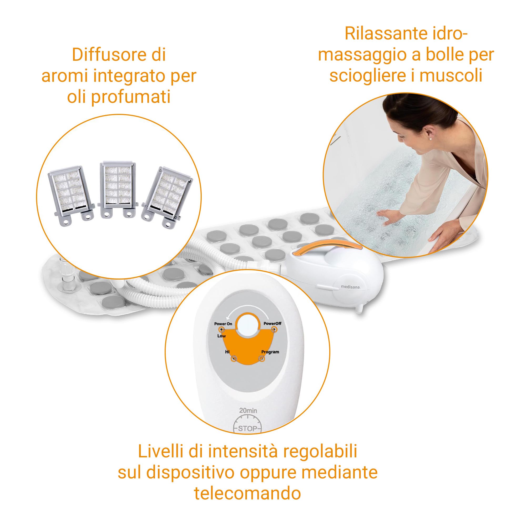 medisana-mbh-massaggiatore-a-bolle-d-aria-per-vasca-da-bagno-con-diffusore-aromi image 4