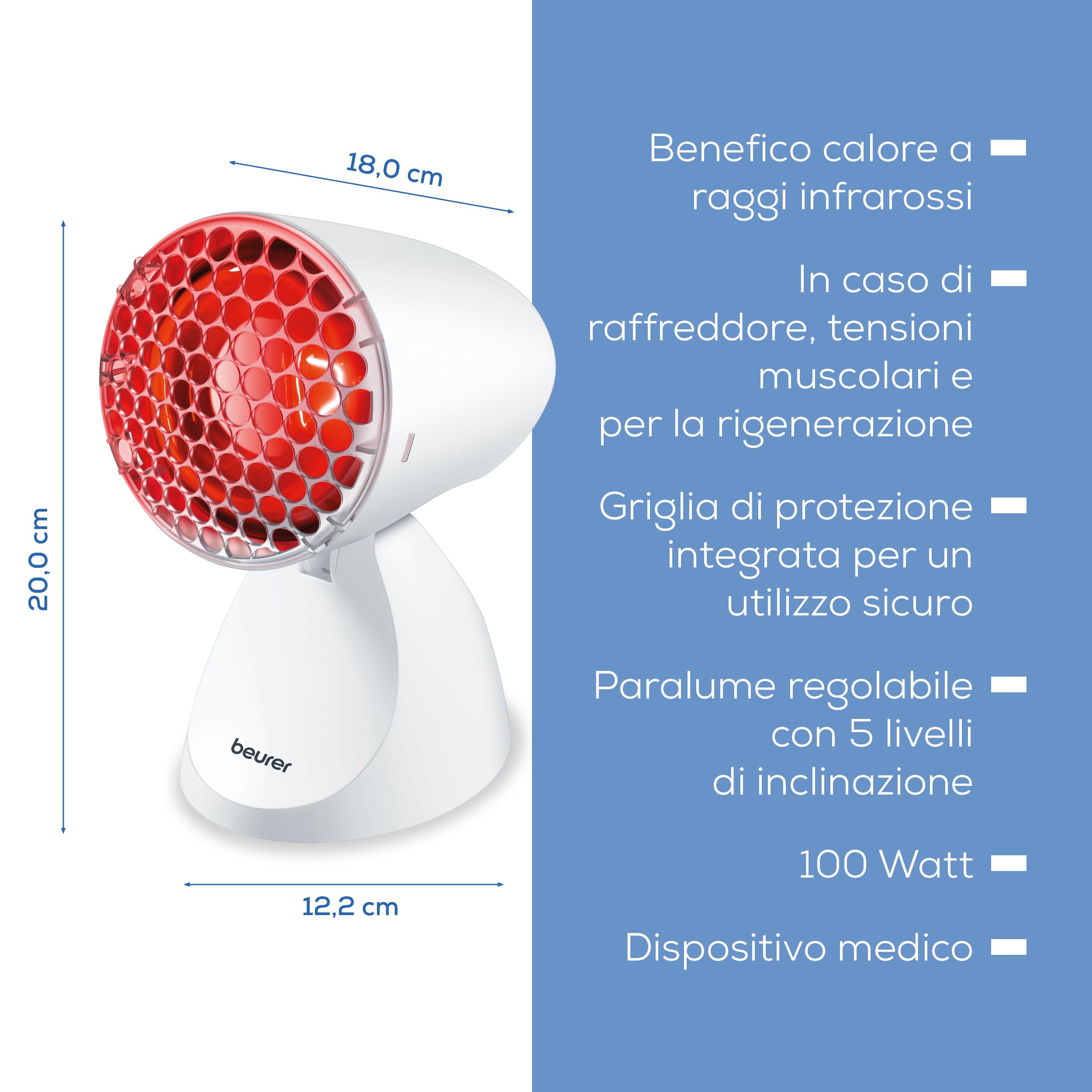 beurer-il-11-lampada-a-infrarossi-100w-per-terapia-del-calore image 6