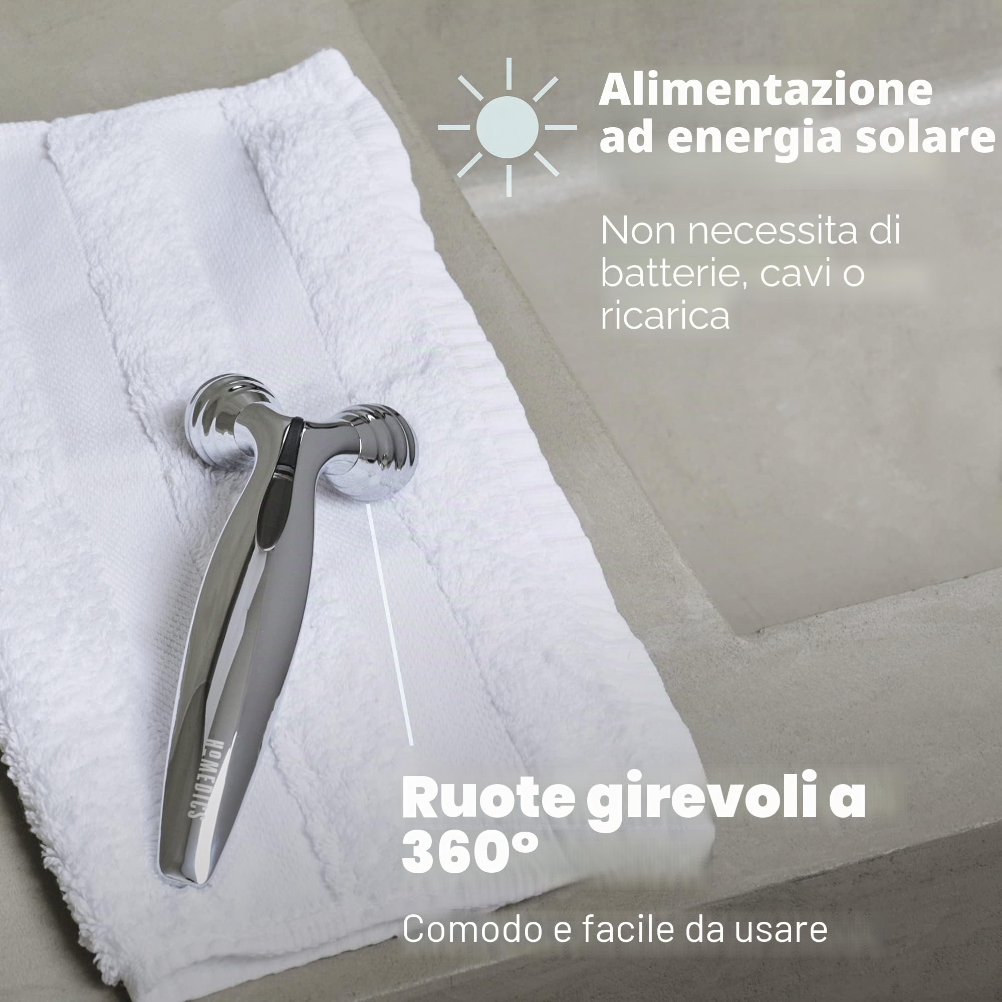 homedics-facial-beauty-roller-argento-massaggiatore-viso-con-rulli-360-e-pannell image 3