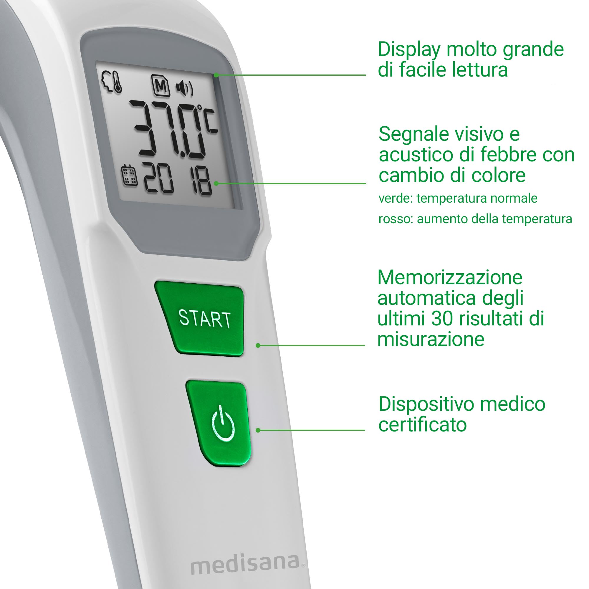 medisana-tm-762-termometro-digitale-a-infrarossi-per-fronte-neonati-bambini-e-ad image 5