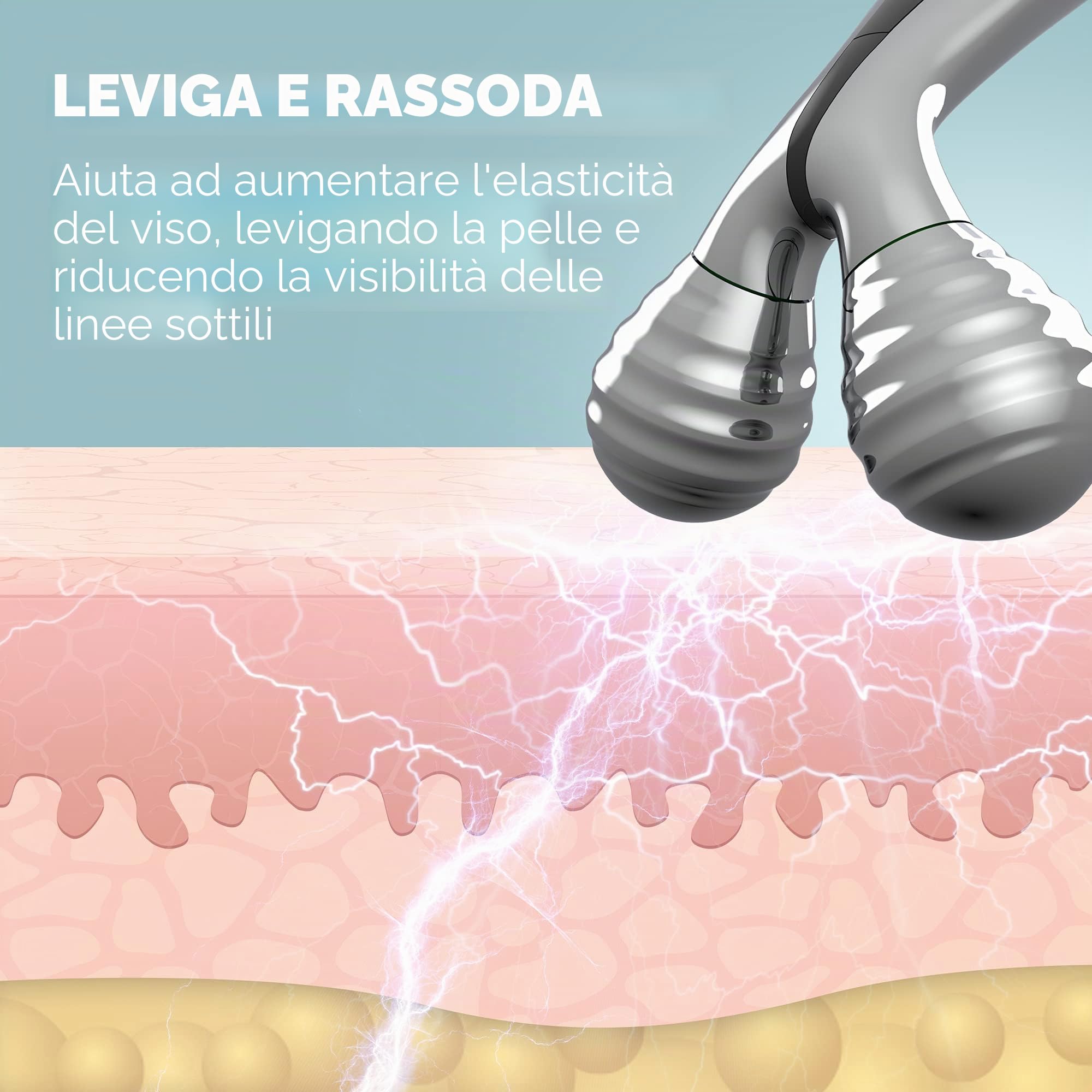 homedics-facial-beauty-roller-argento-massaggiatore-viso-con-rulli-360-e-pannell image 6