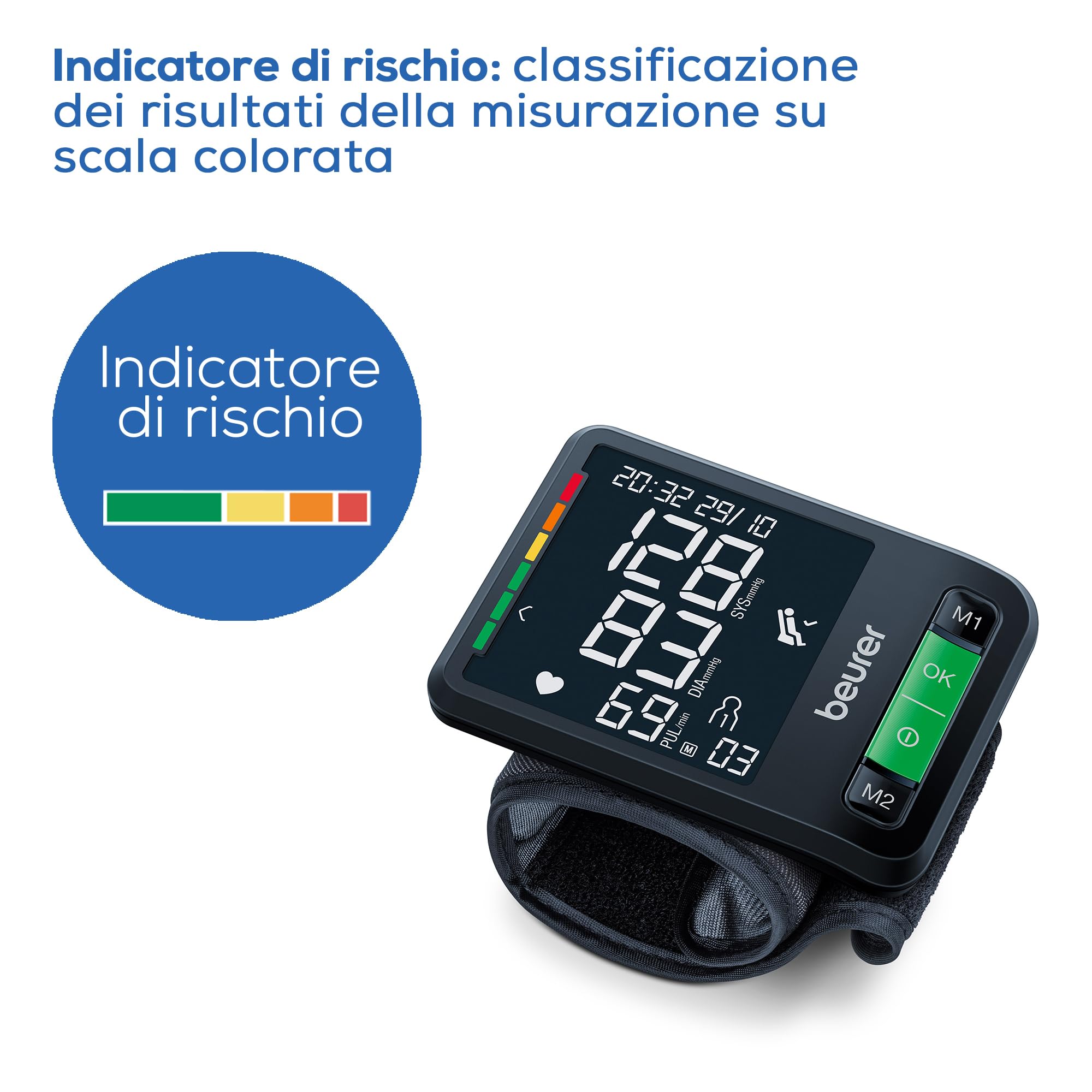 beurer-bc-87-sfigmomanometro-da-polso-con-bluetooth-display-xl-indicatore-di-ris image 7