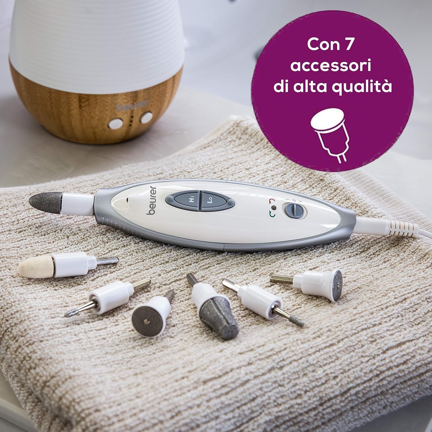 beurer-mp-41-fresa-elettrica-per-unghie-con-7-accessori-in-zaffiro-manicure-e-pe image 2