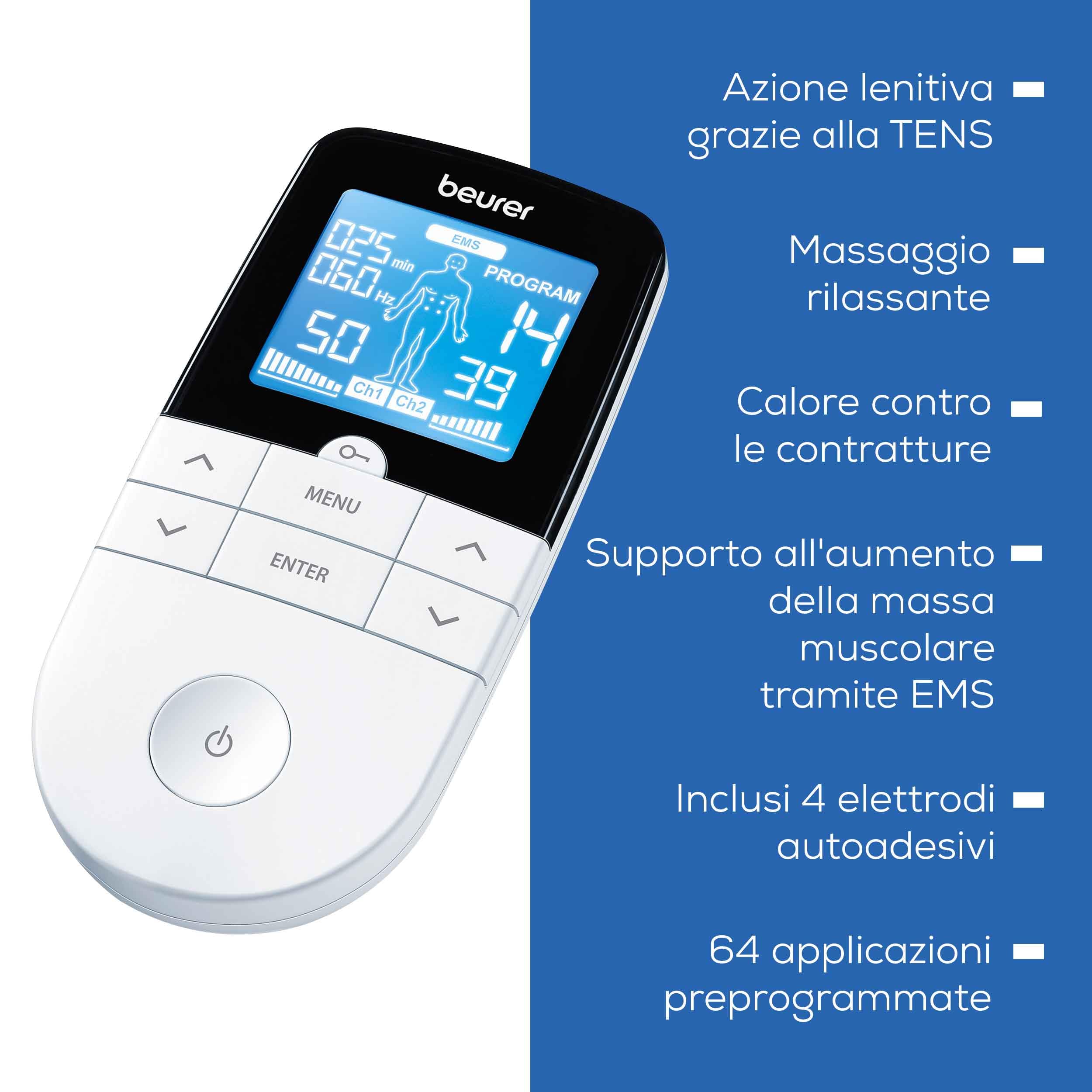 beurer-em-49-tens-ems-elettrostimolatore-3-in-1-per-dolore-allenamento-muscolare image 8