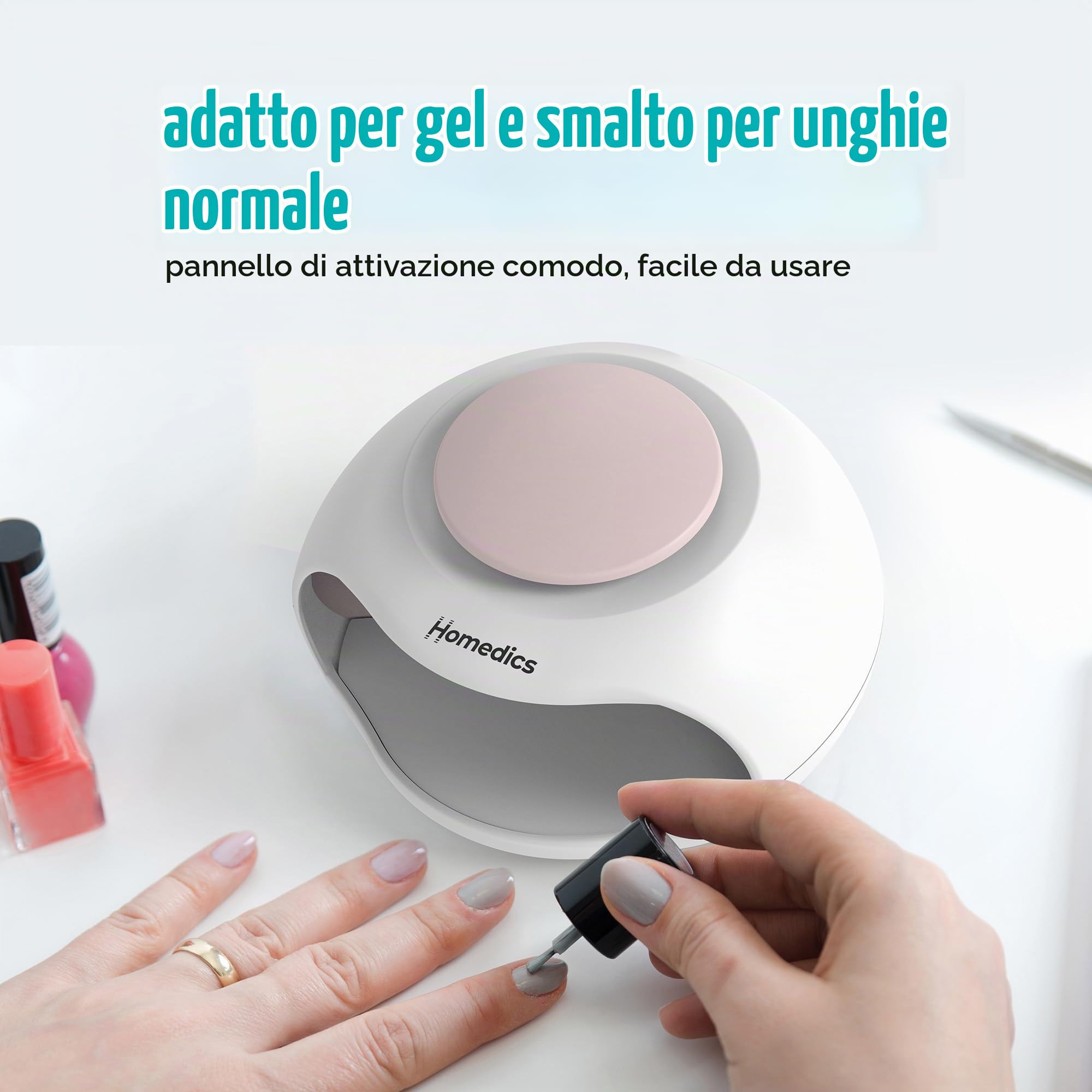 homedics-2-in-1-asciuga-smalto-e-lampada-uv-con-ventola image 4