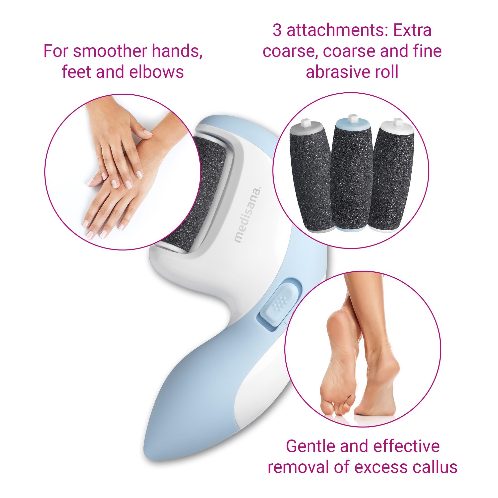 medisana-cr-870-rimuovi-calli-elettrico-con-3-attacchi-2-velocit-per-piedi-mani- image 4