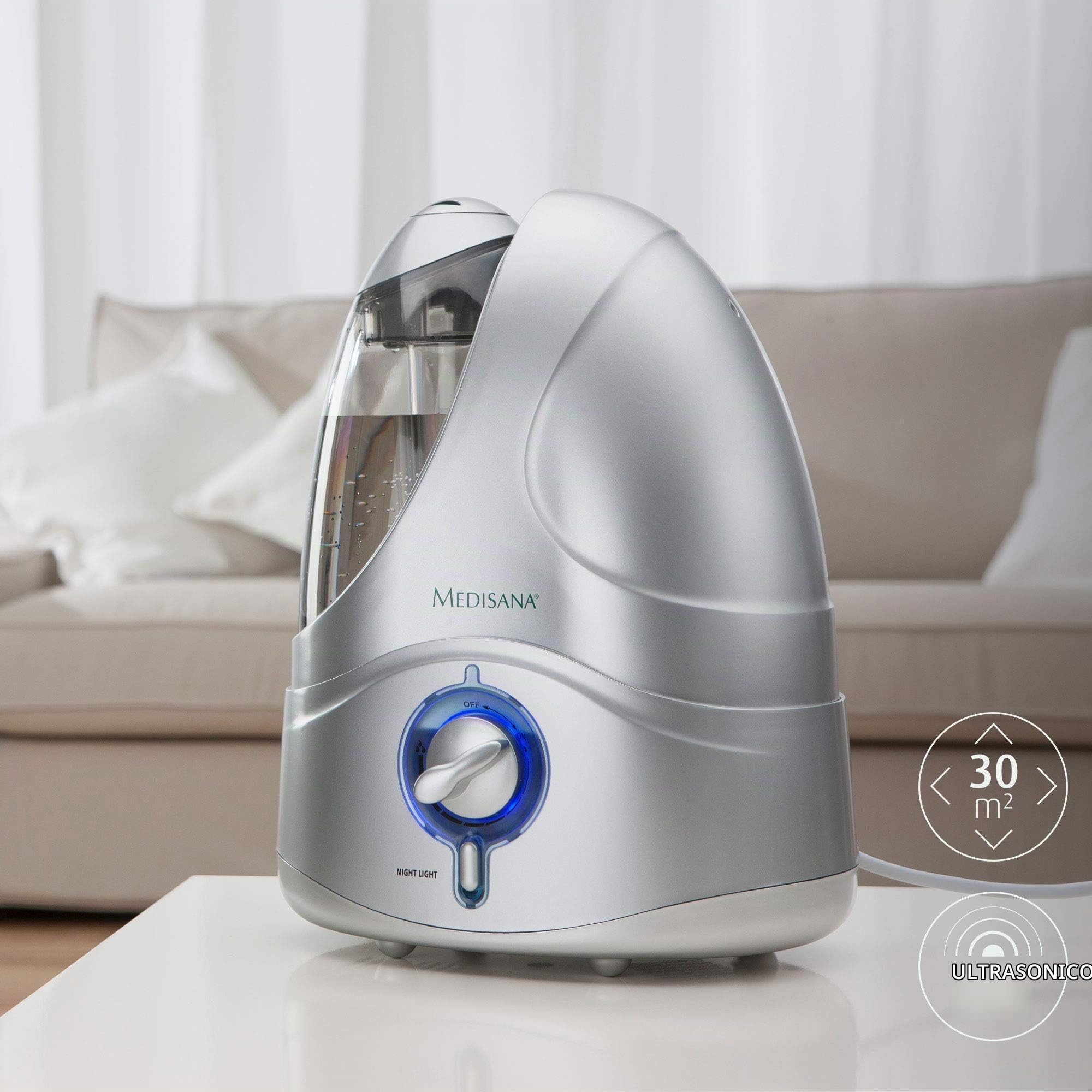 medisana-uhw-umidificatore-ad-ultrasuoni-4-2-l-per-ambienti-fino-a-30-m-silenzio image 5