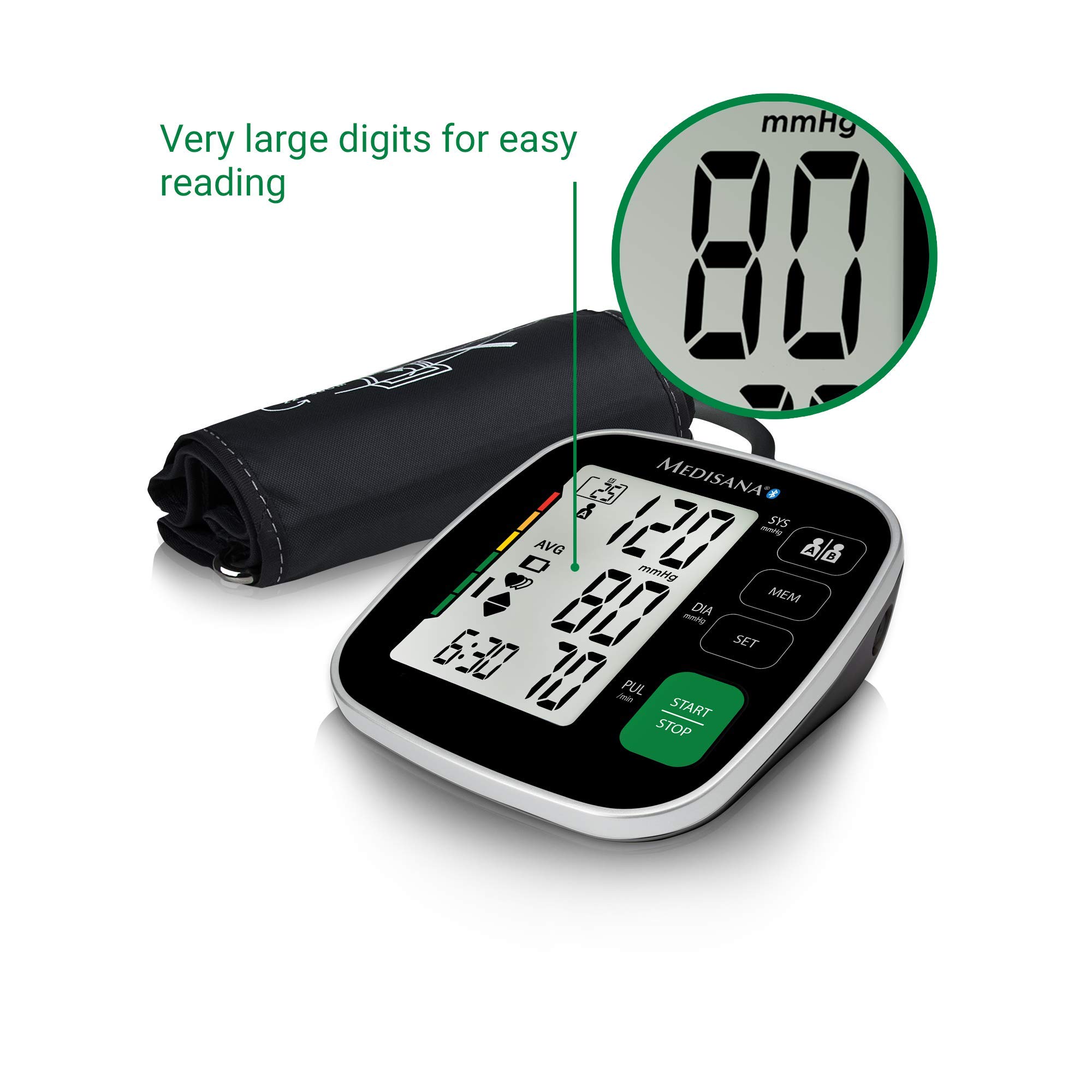 medisana-bu-546-connect-sfigmomanometro-da-braccio-con-bluetooth-e-app-misurazio image 3