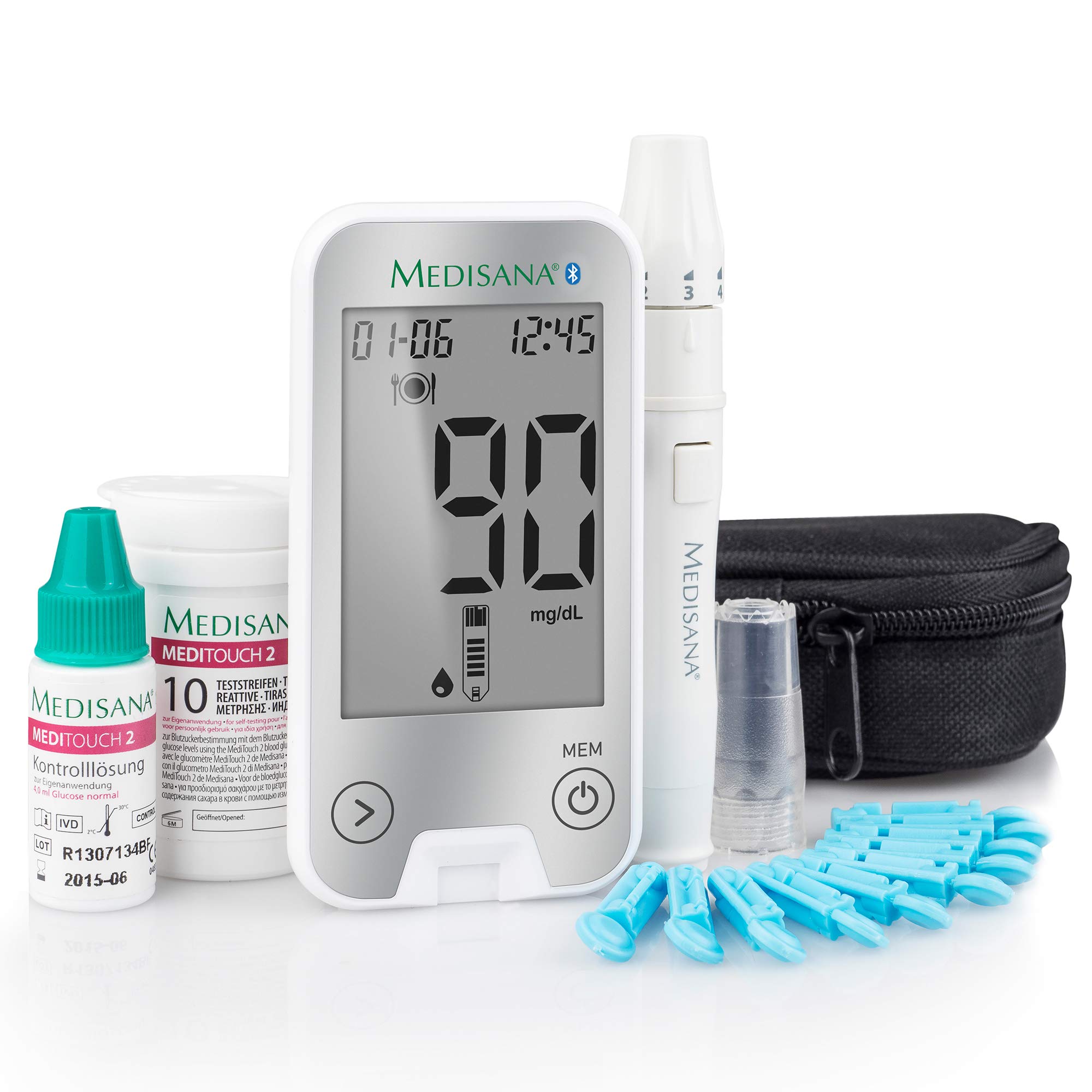 glucometro-medisana-meditouch-2-mg-dl-monitoraggio-glicemia-con-app-vitadock-ide image 1
