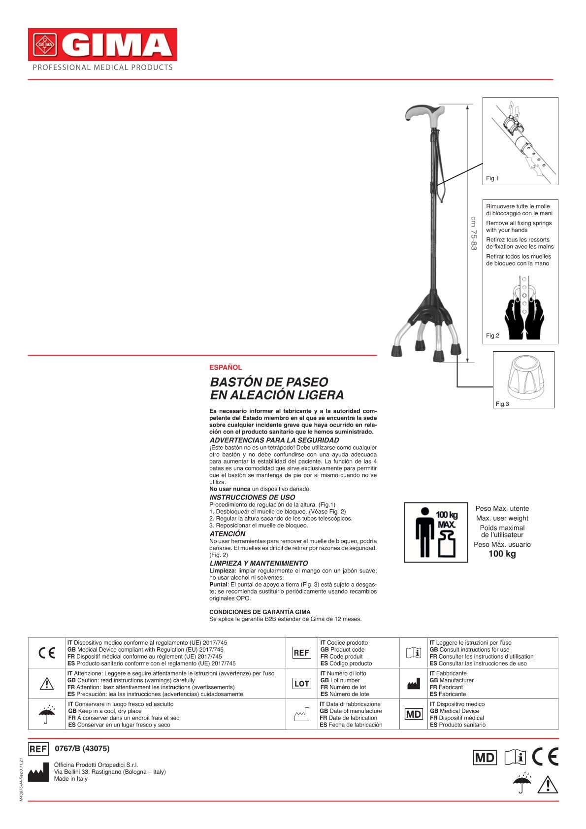 gima-bastone-da-passeggio-con-base-a-4-punti-quadripode-lega-leggera-regolabile- image 4