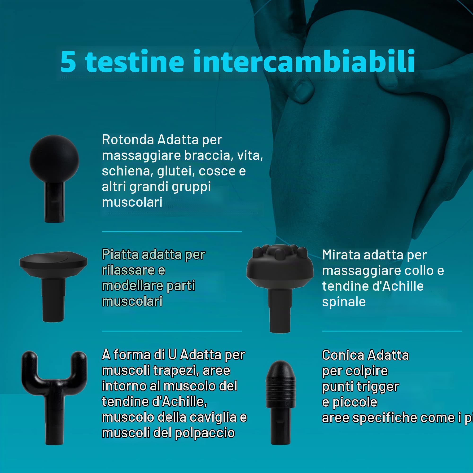 homedics-physio-pistola-massaggio-muscolare-portatile-con-5-testine-e-3-velocit image 5