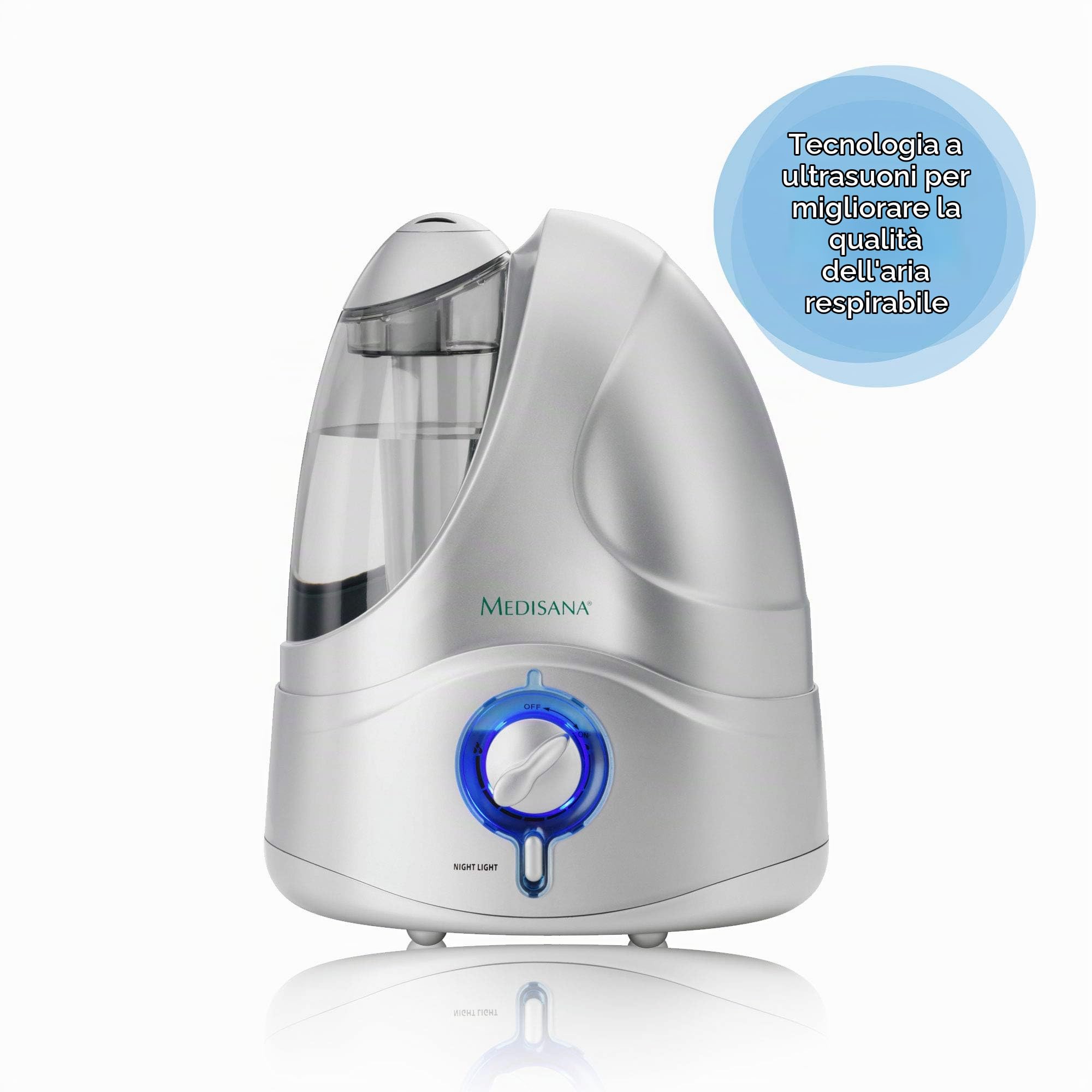 medisana-uhw-umidificatore-ad-ultrasuoni-4-2-l-per-ambienti-fino-a-30-m-silenzio image 4