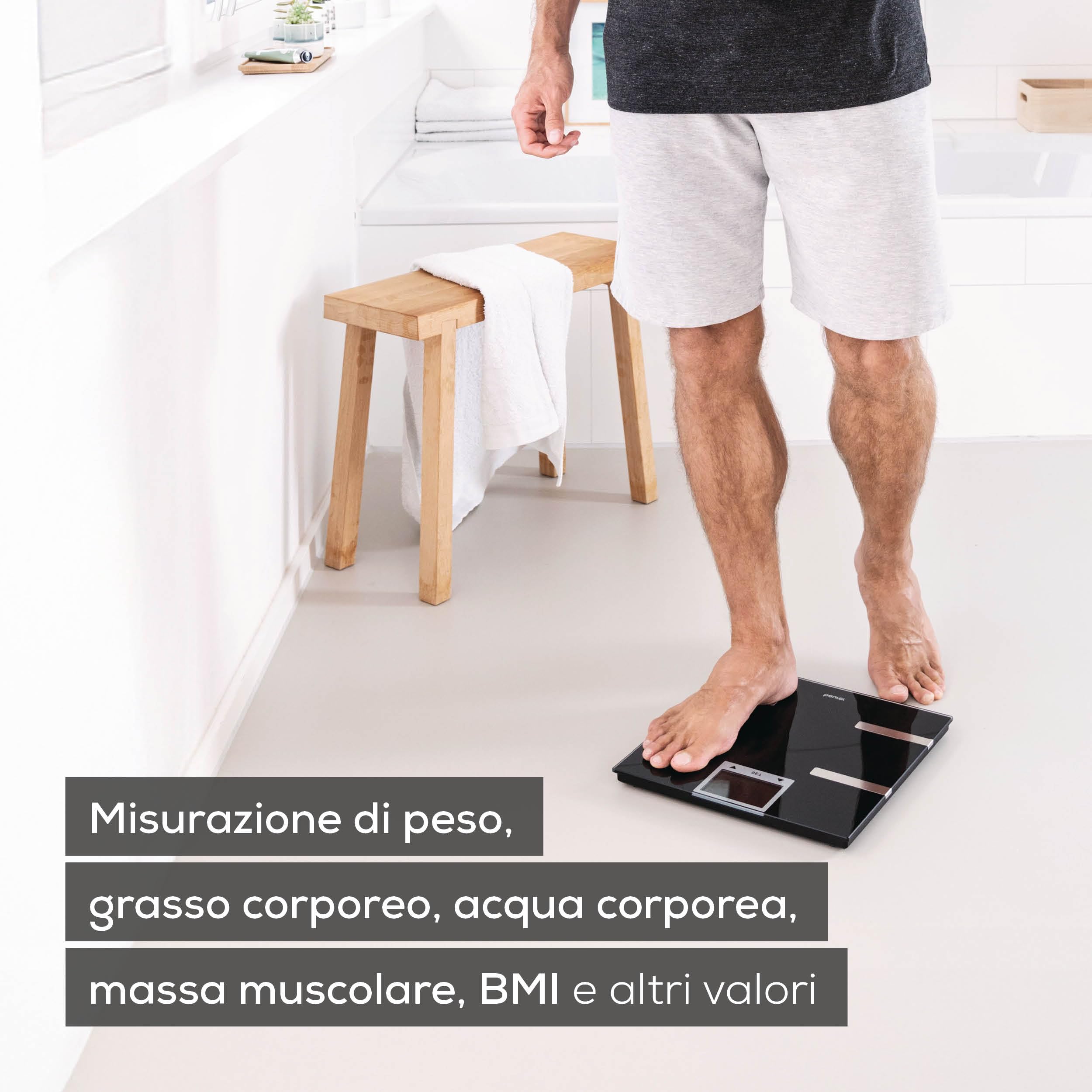 beurer-bf-720-bilancia-diagnostica-bluetooth-con-app-8-utenti-display-lcd-nero image 2