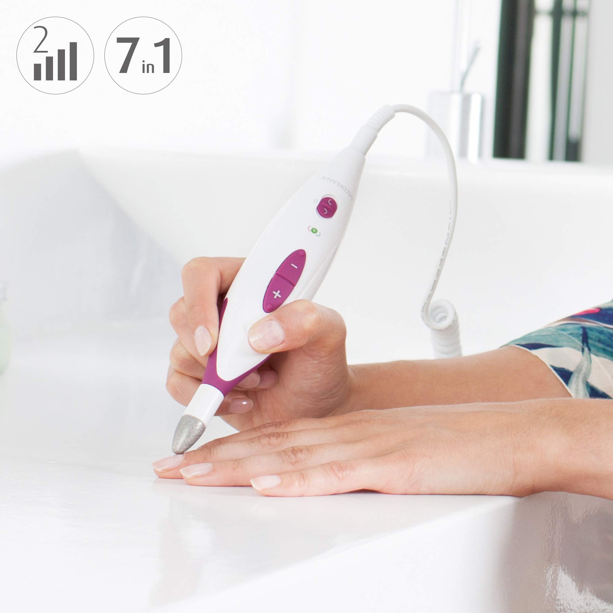 medisana-mp-815-set-manicure-e-pedicure-elettrico-con-7-accessori-2-velocit-rota image 4
