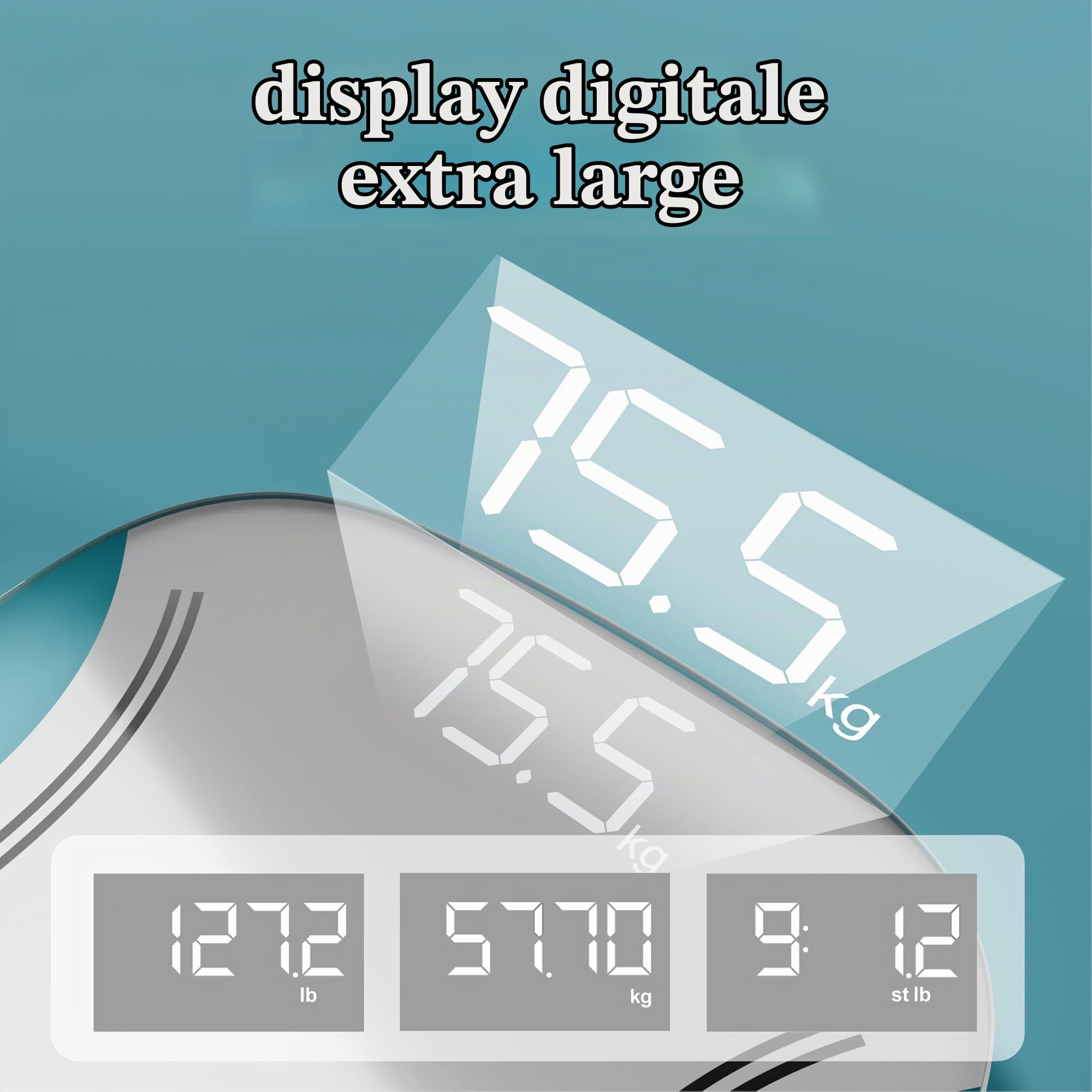 homedics-essentials-xl-bilancia-digitale-da-bagno-con-display-led-extra-large-18 image 2