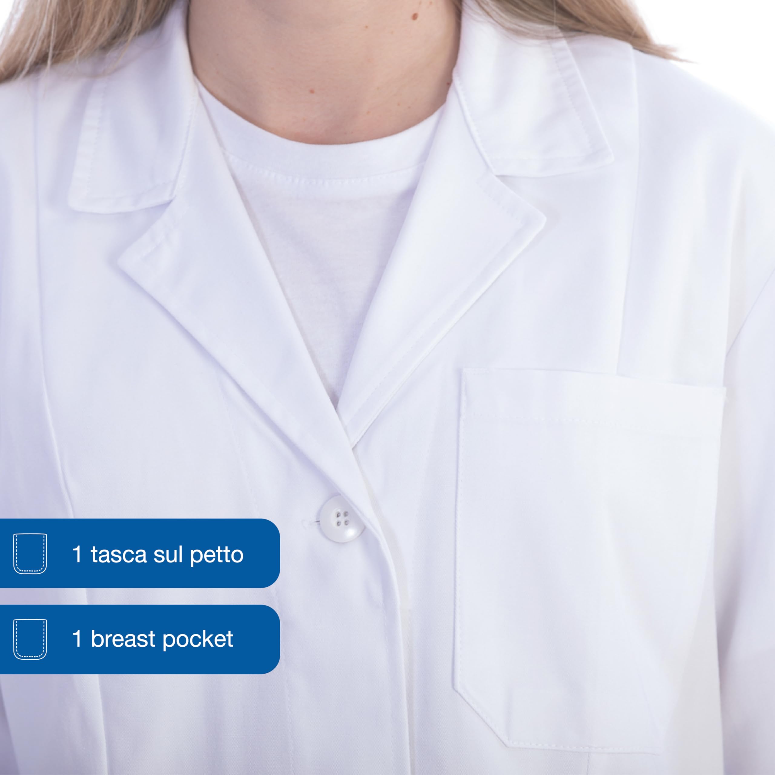 gima-camicia-in-cotone-e-poliestere-con-bottoni-uniforme-medica image 5
