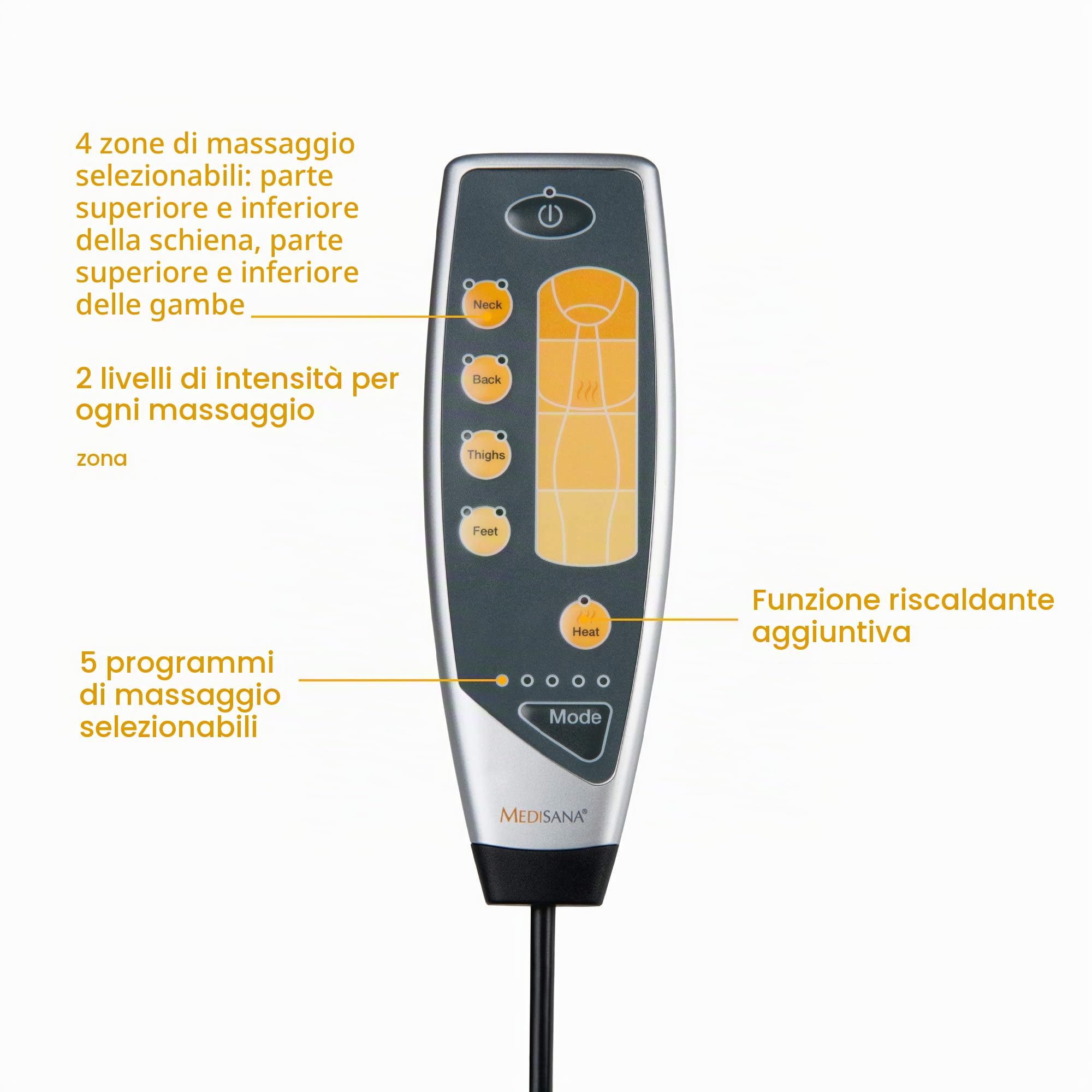 medisana-mm-825-tappetino-massaggio-shiatsu-con-calore-e-telecomando image 5