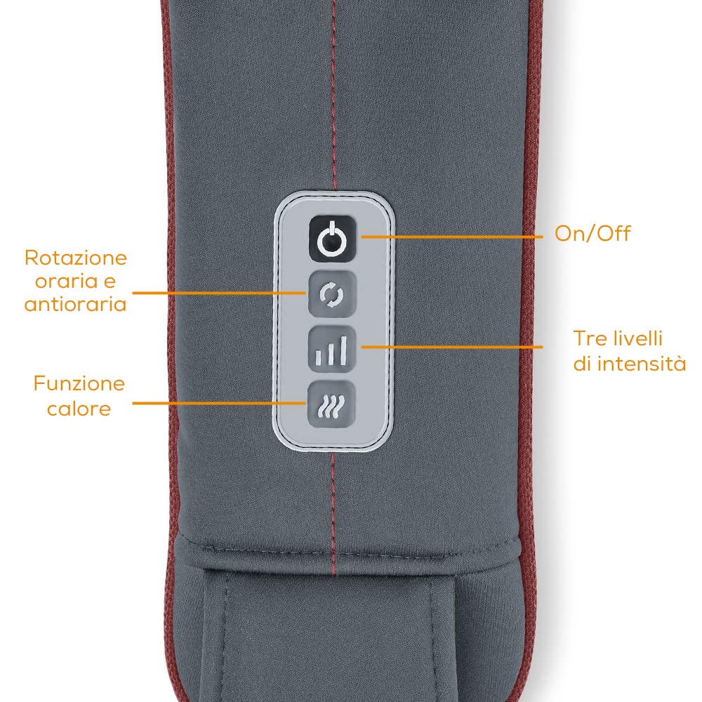 beurer-mg-151-massaggiatore-shiatsu-3d-per-cervicale-schiena-spalle-e-gambe image 5
