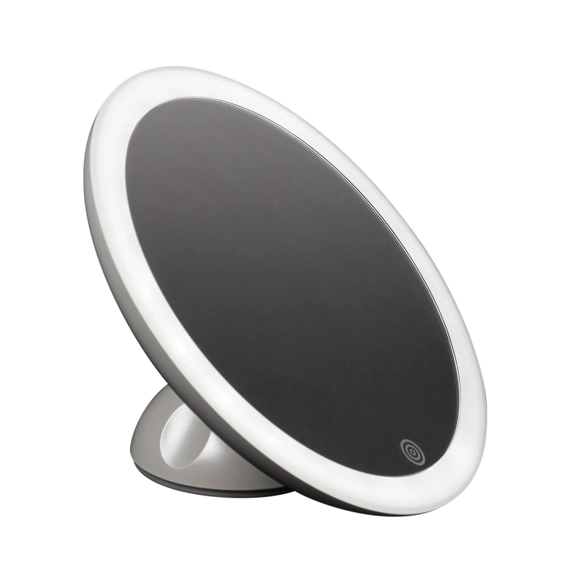 specchio-trucco-led-ricaricabile-homedics-con-ventosa-e-ingrandimento-5x image 1