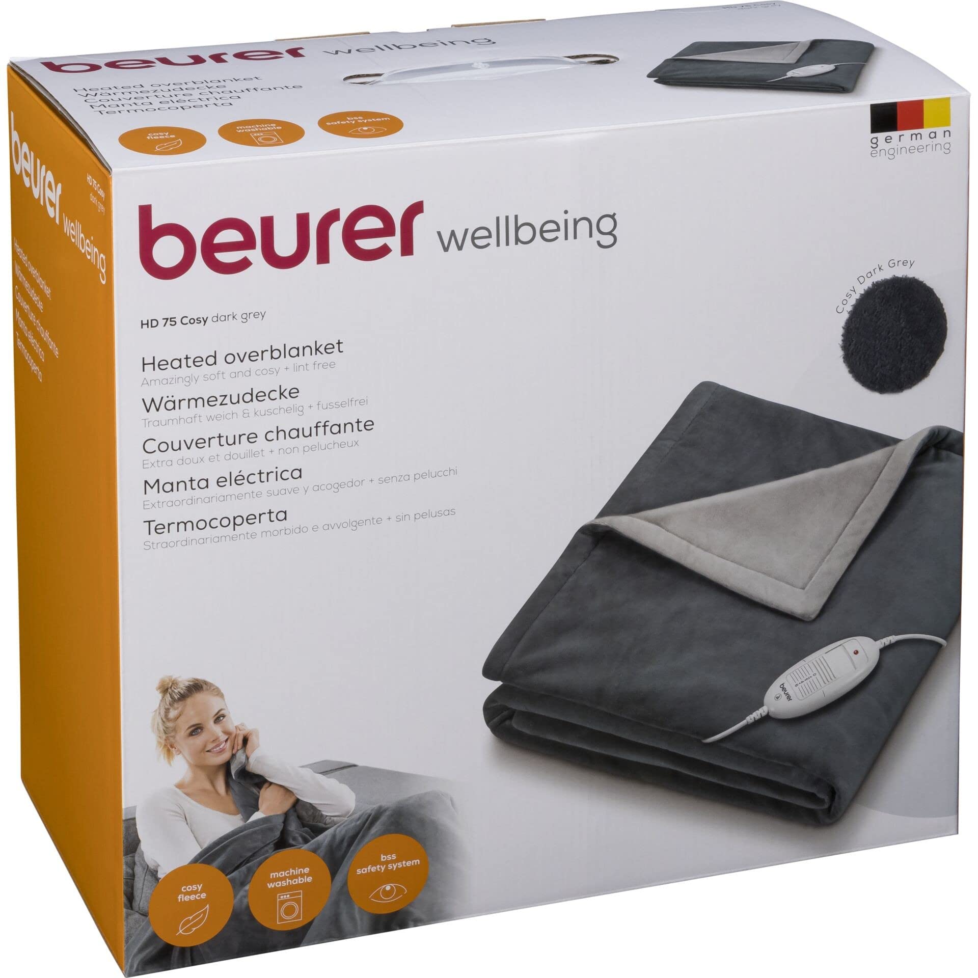beurer-hd75-coperta-elettrica-riscaldata-con-6-livelli-di-temperatura-e-spegnime image 2