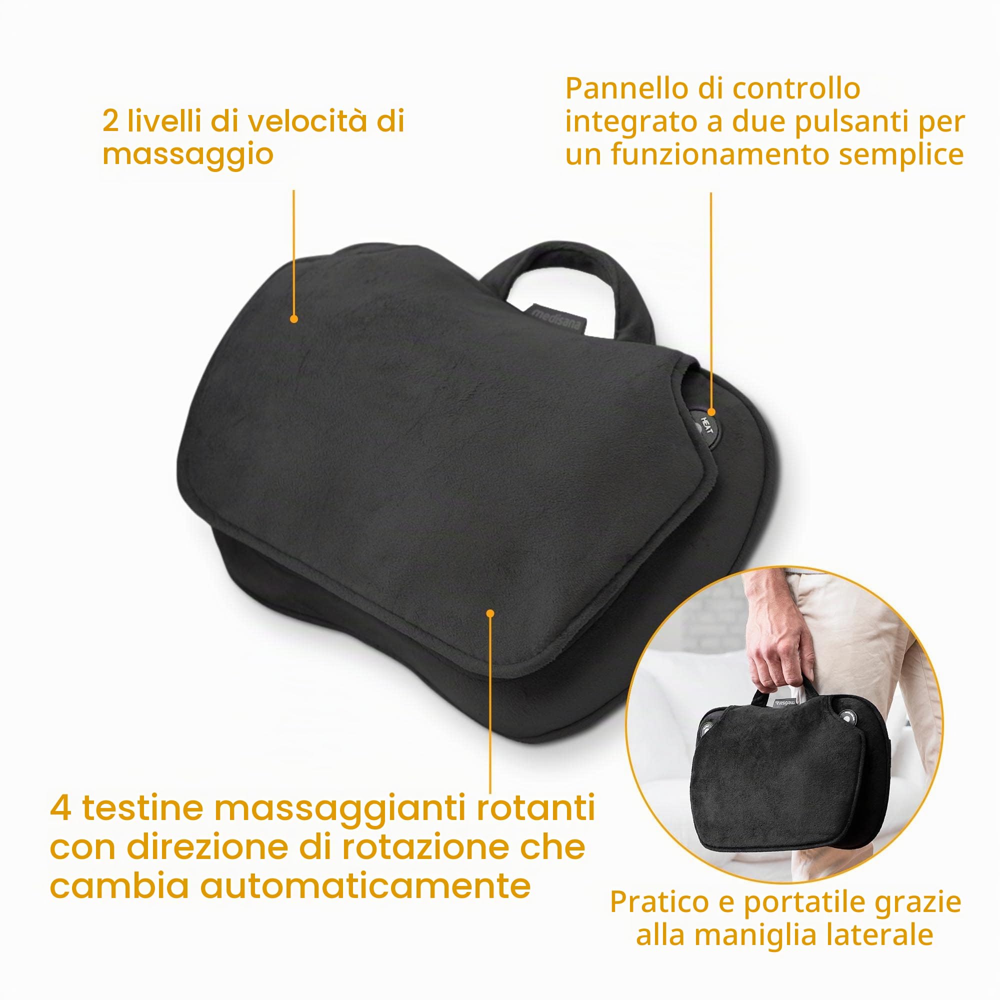 medisana-mc-850-cuscino-massaggiante-shiatsu-con-calore-e-telecomando image 3