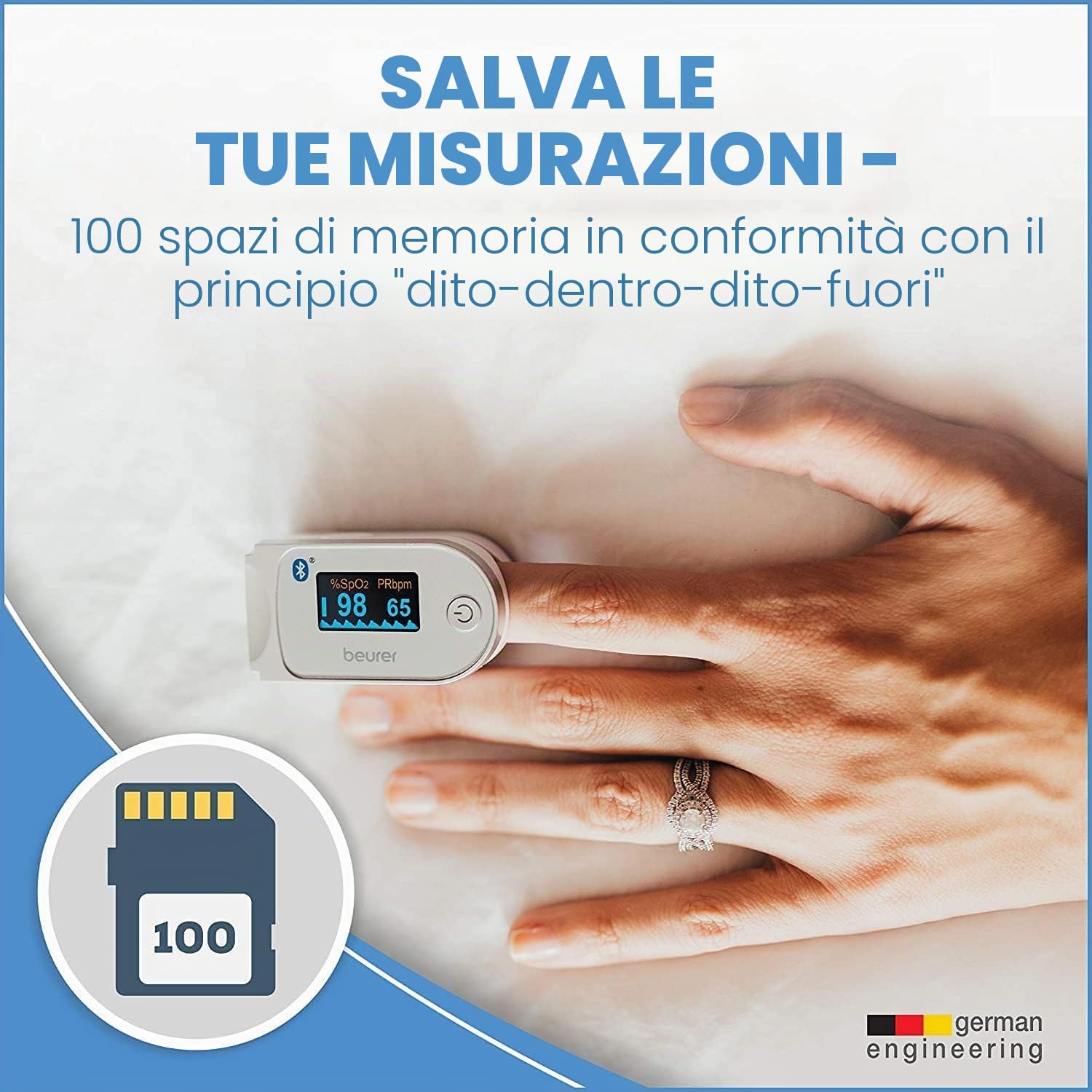 beurer-po-60-saturimetro-bluetooth-con-display-colorato-e-100-posizioni-di-memor image 5