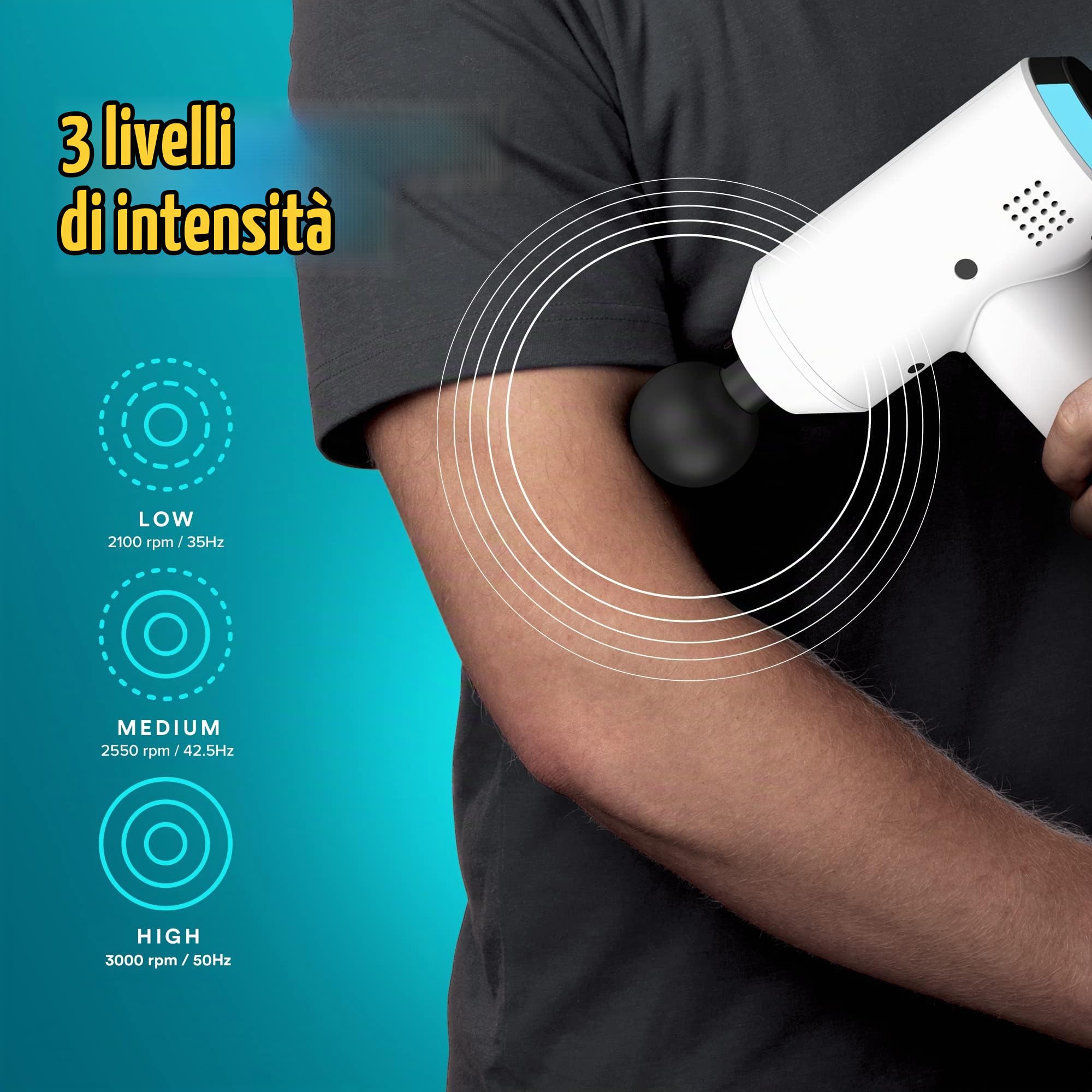 homedics-physio-pistola-massaggio-muscolare-portatile-con-5-testine-e-3-velocit image 4
