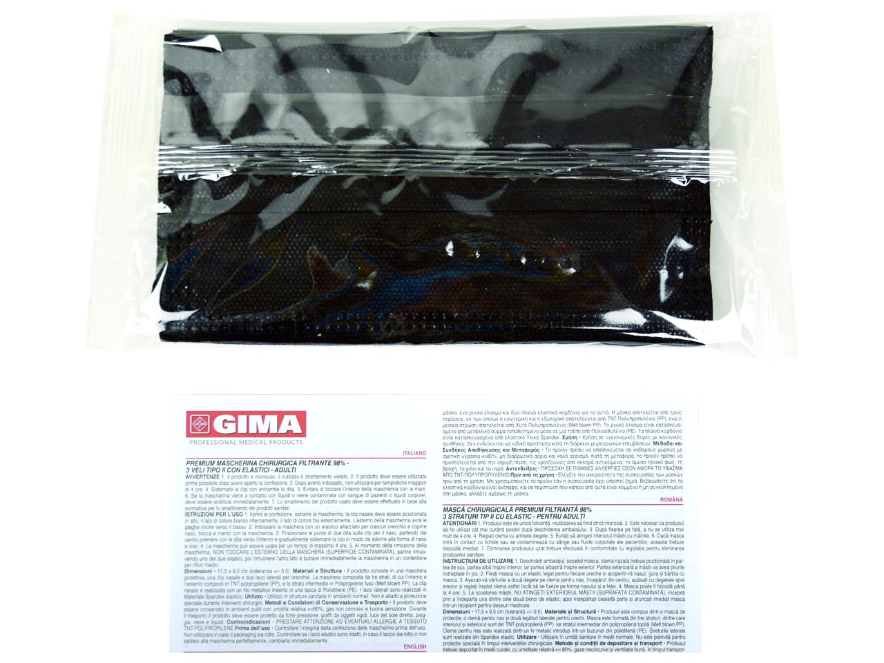 gima-premium-mascherina-chirurgica-3-veli-tipo-ii-nera-50-pz-sostituto-cod-20701 image 4